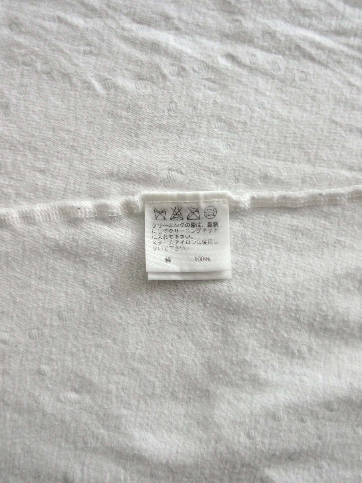 【used】zucca silver foil stamping t-shirt