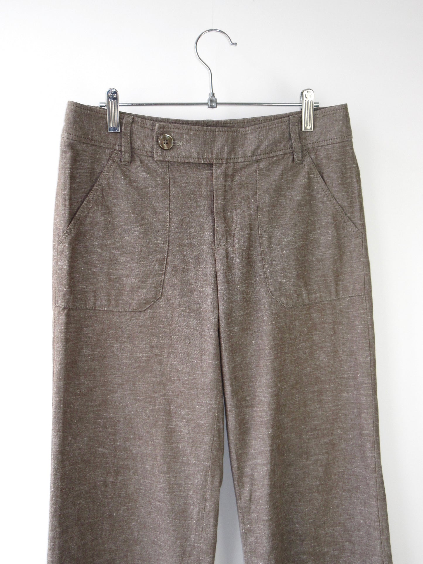 linen straight pants