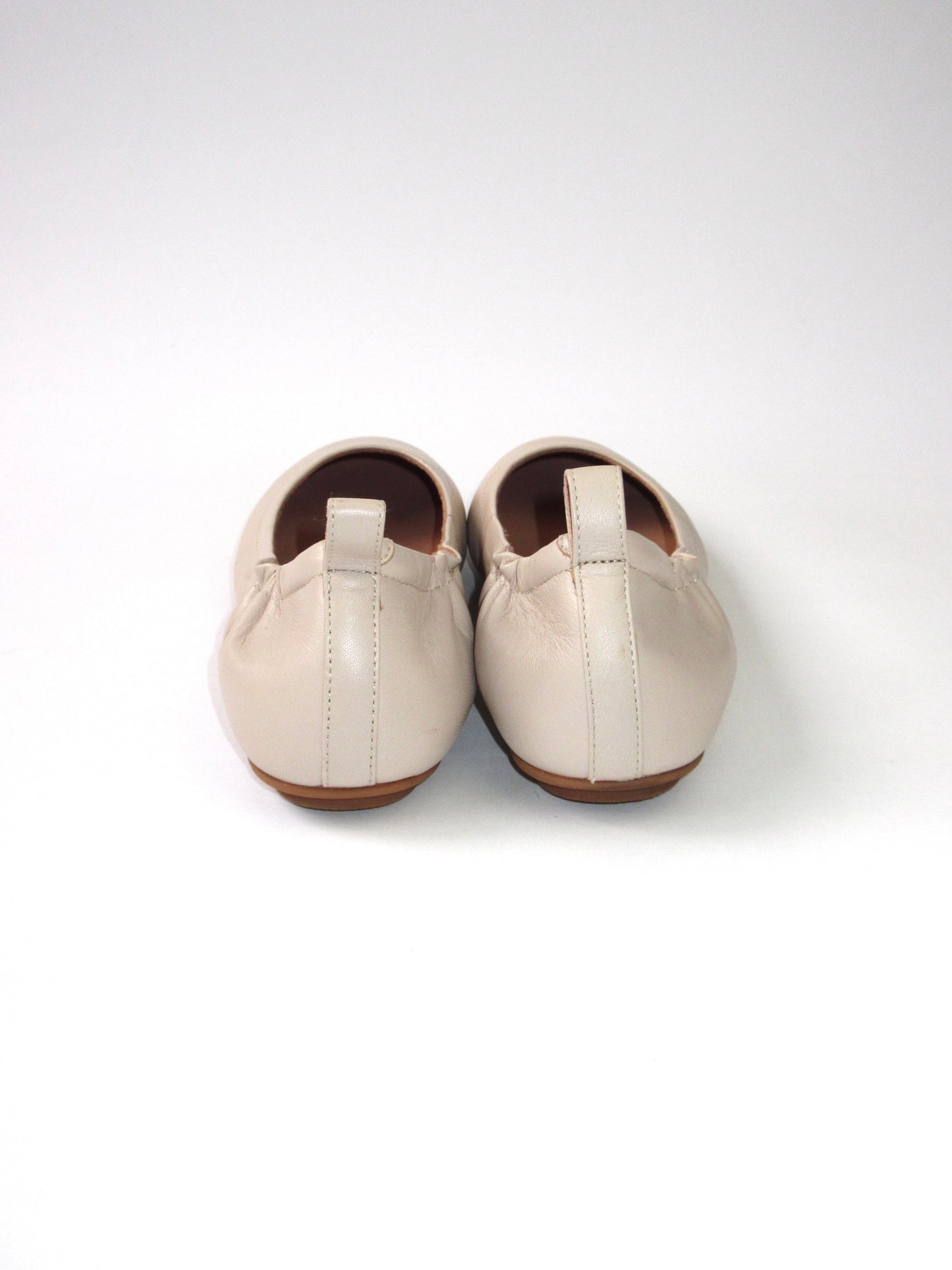 beige color flat shoes