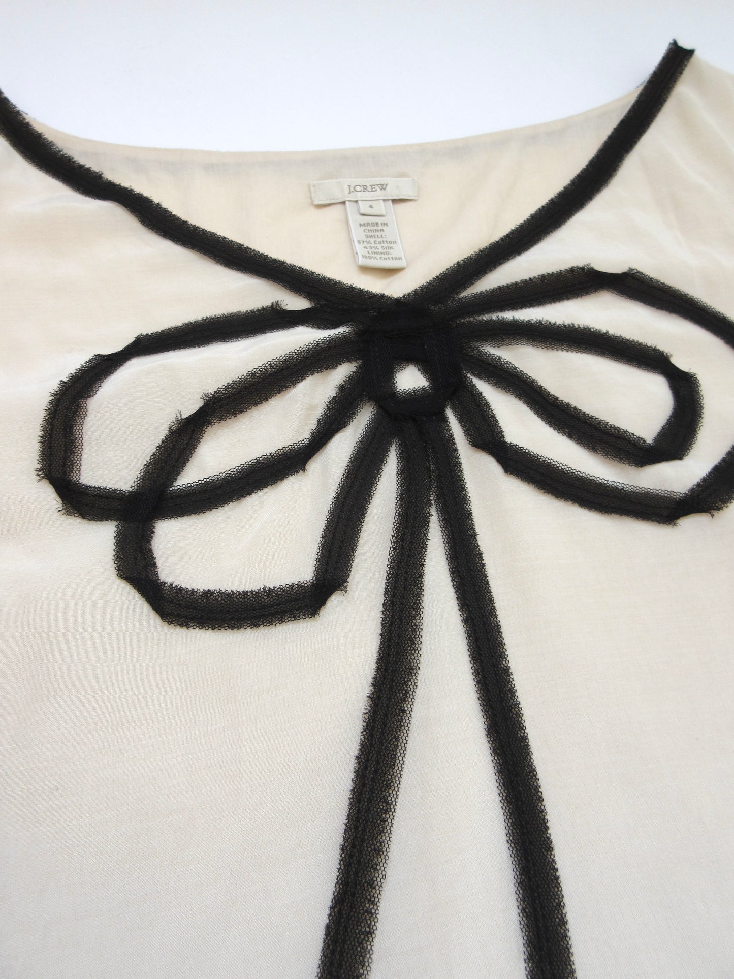 ribbon silk sleeveless top
