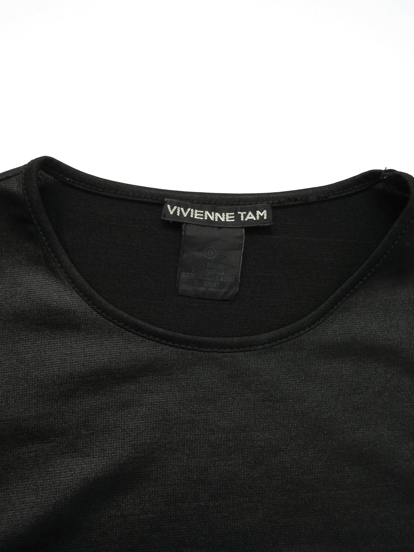 【used】VIVIENNE TAM puff sleeve silky top