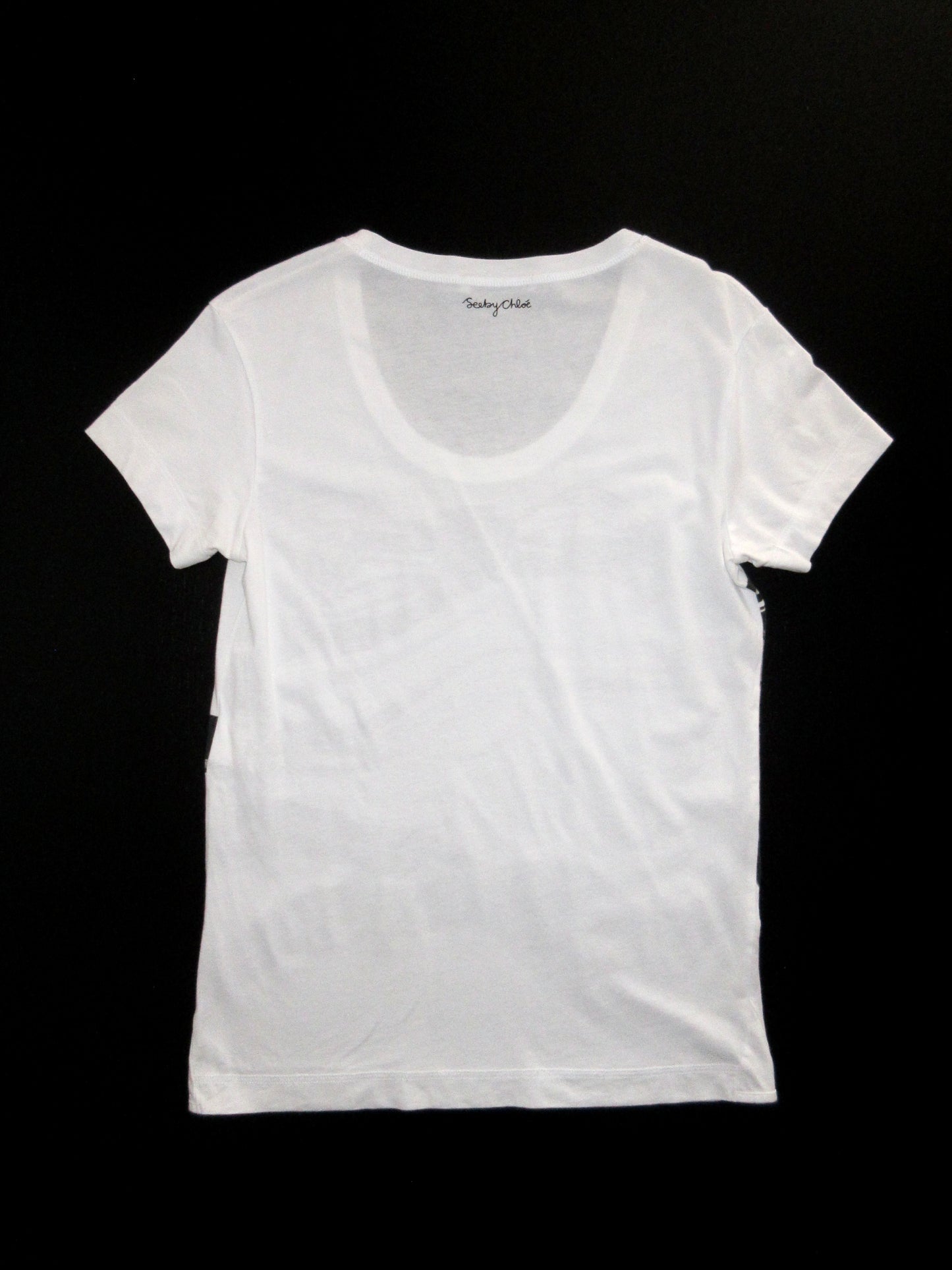 SEE BY CHLOÉ ribbon print tee