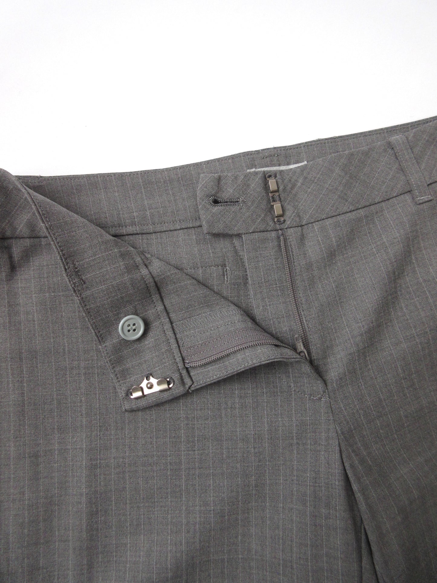gray stripe slacks