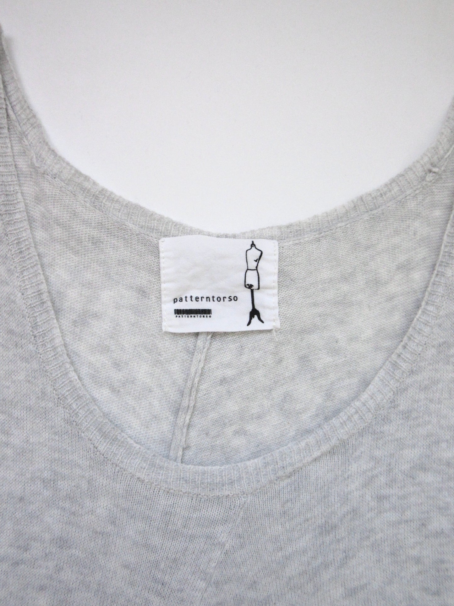 【used】asymmetry design cotton knit tunic
