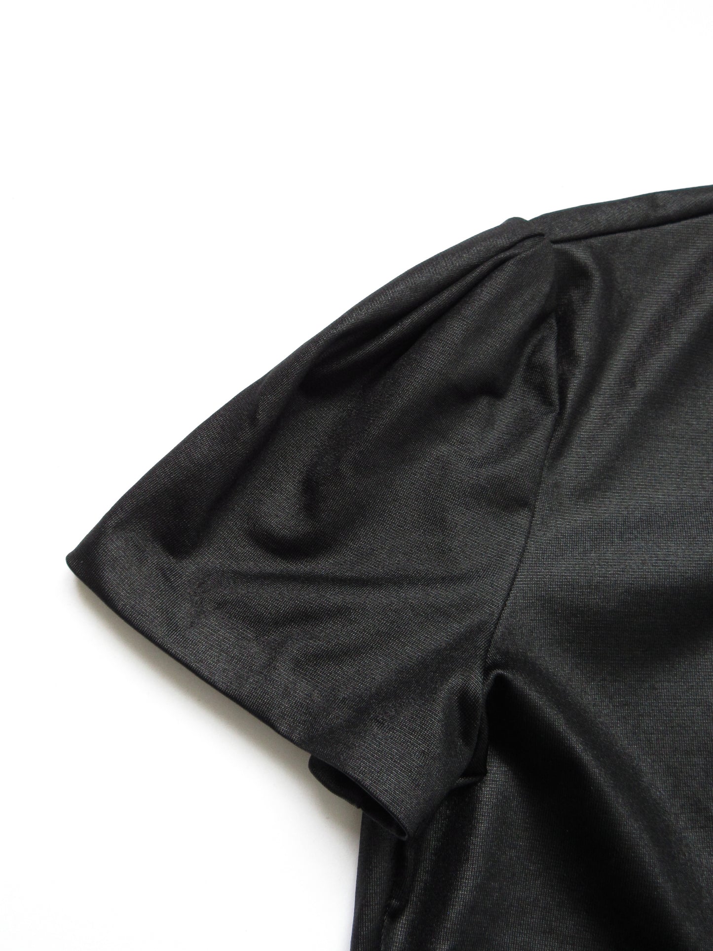 【used】VIVIENNE TAM puff sleeve silky top