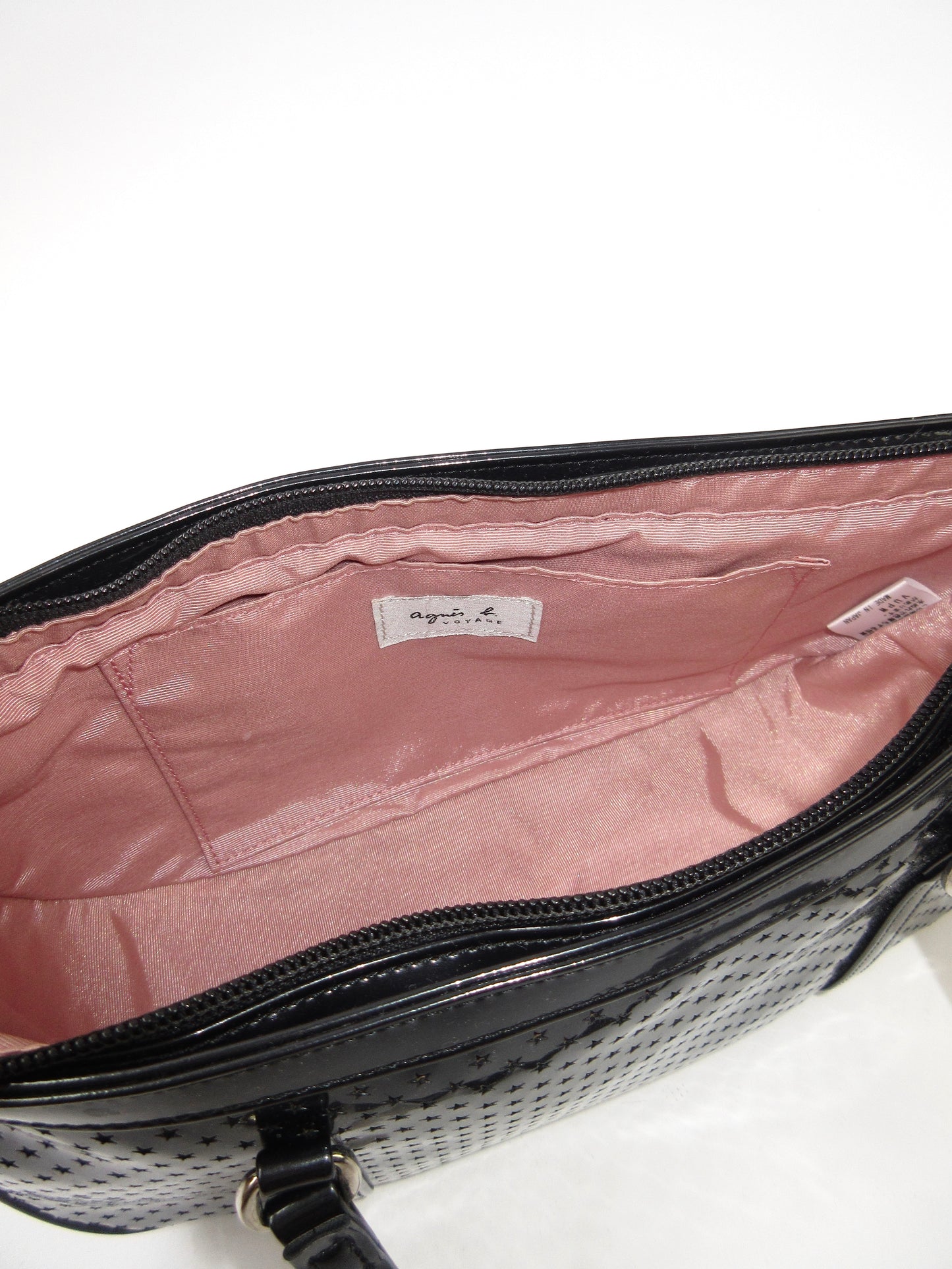 【used】agnes b. VOYAGE little star pattern handbag