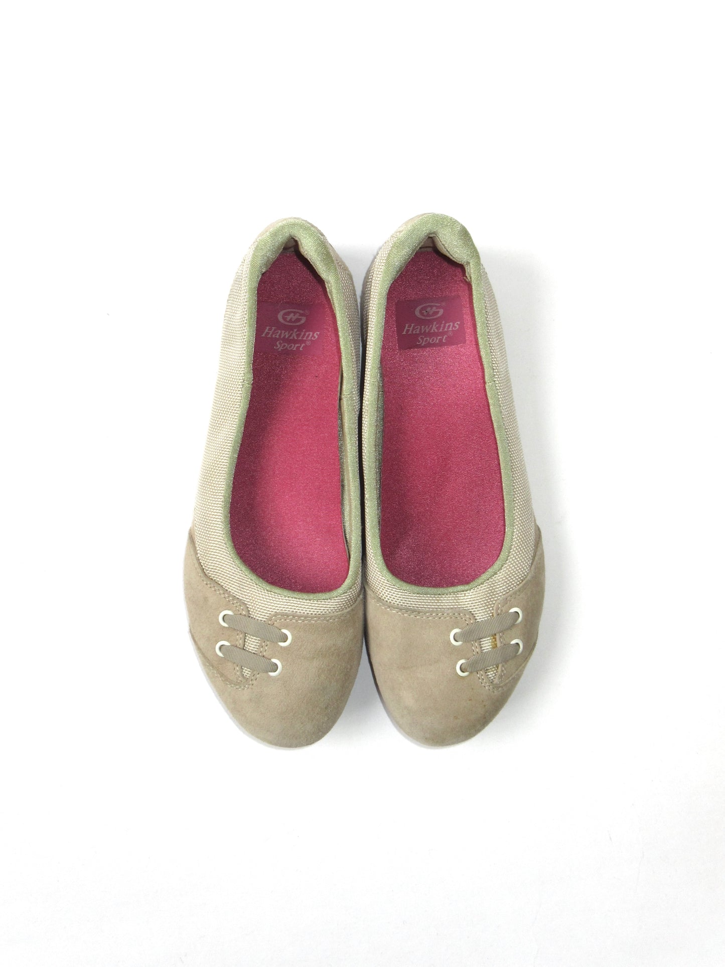 beige color ballet shoes