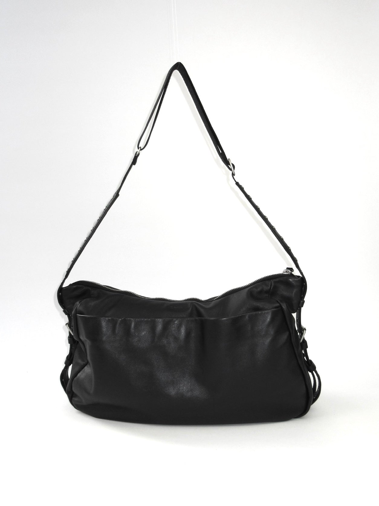 agnes b. eyelet design shoulder bag