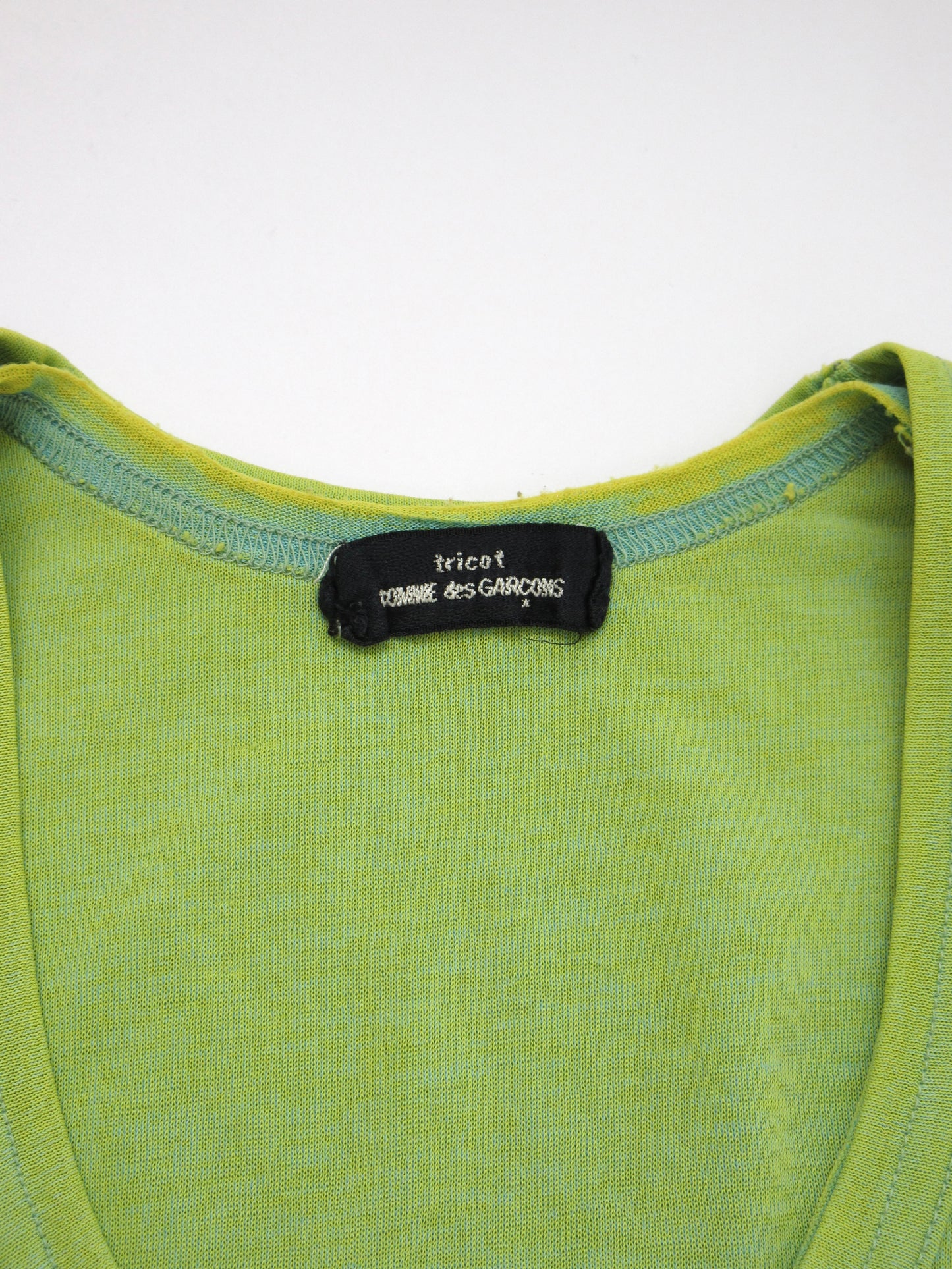 tricot comme des garcons layered tank top
