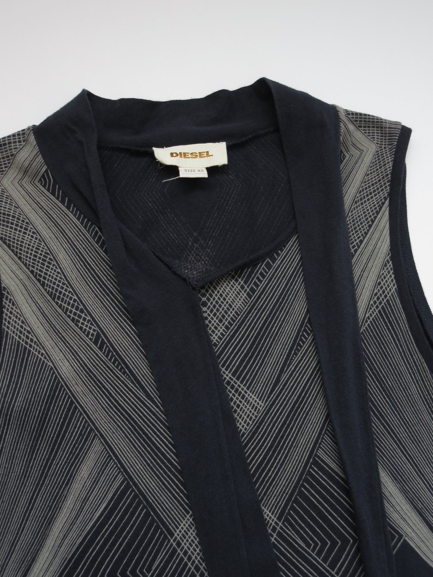 【used】DIESEL sleeveless top with tie