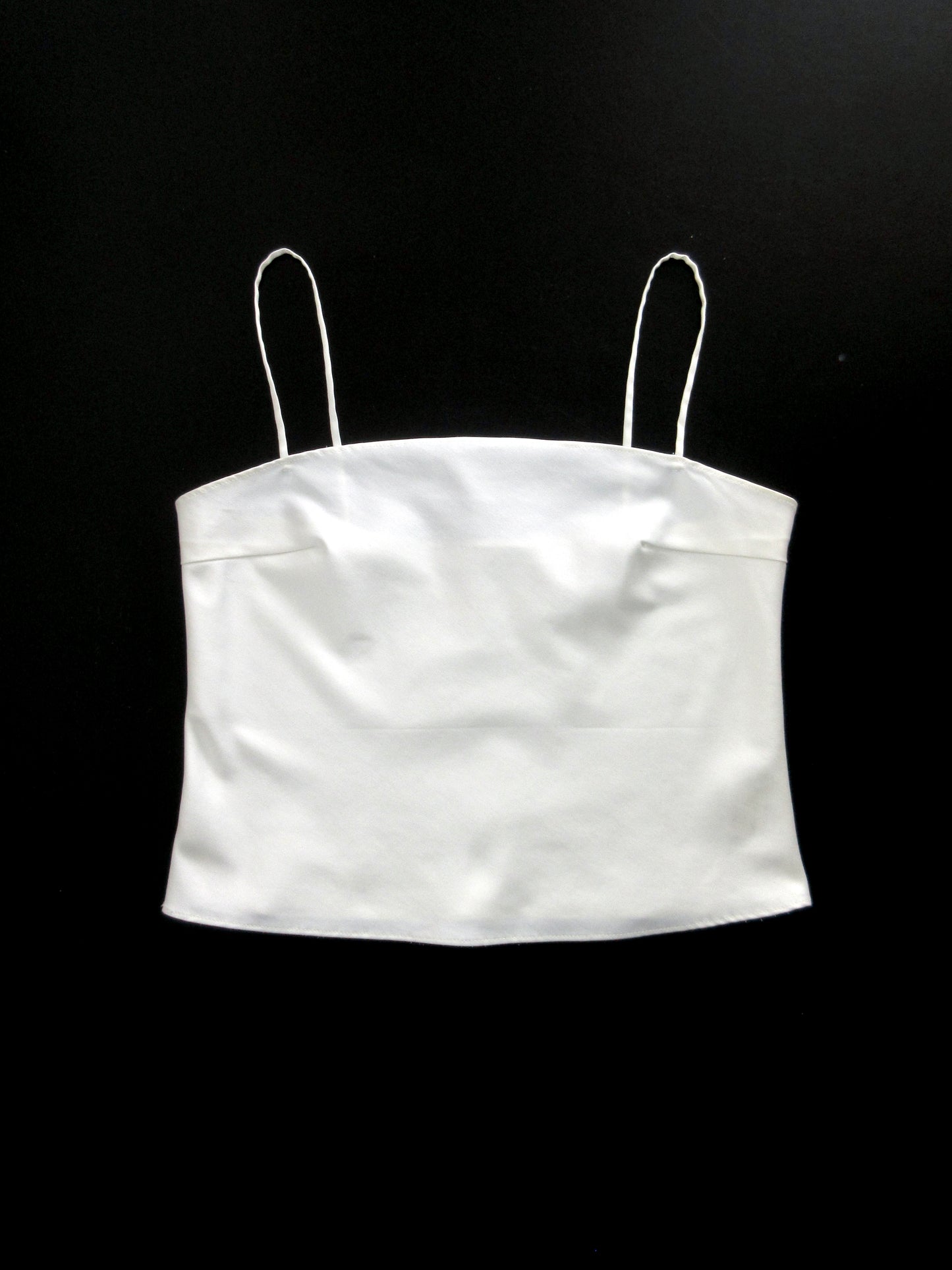 【used】white camisole top