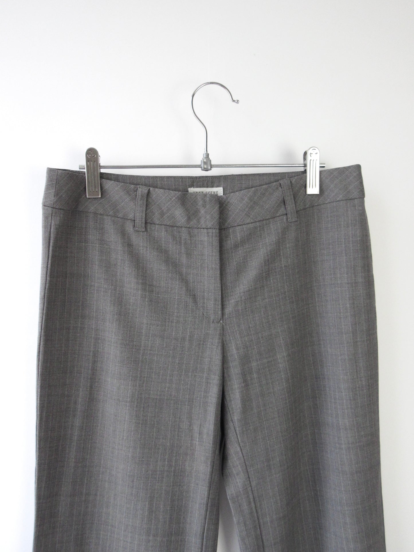 gray stripe slacks