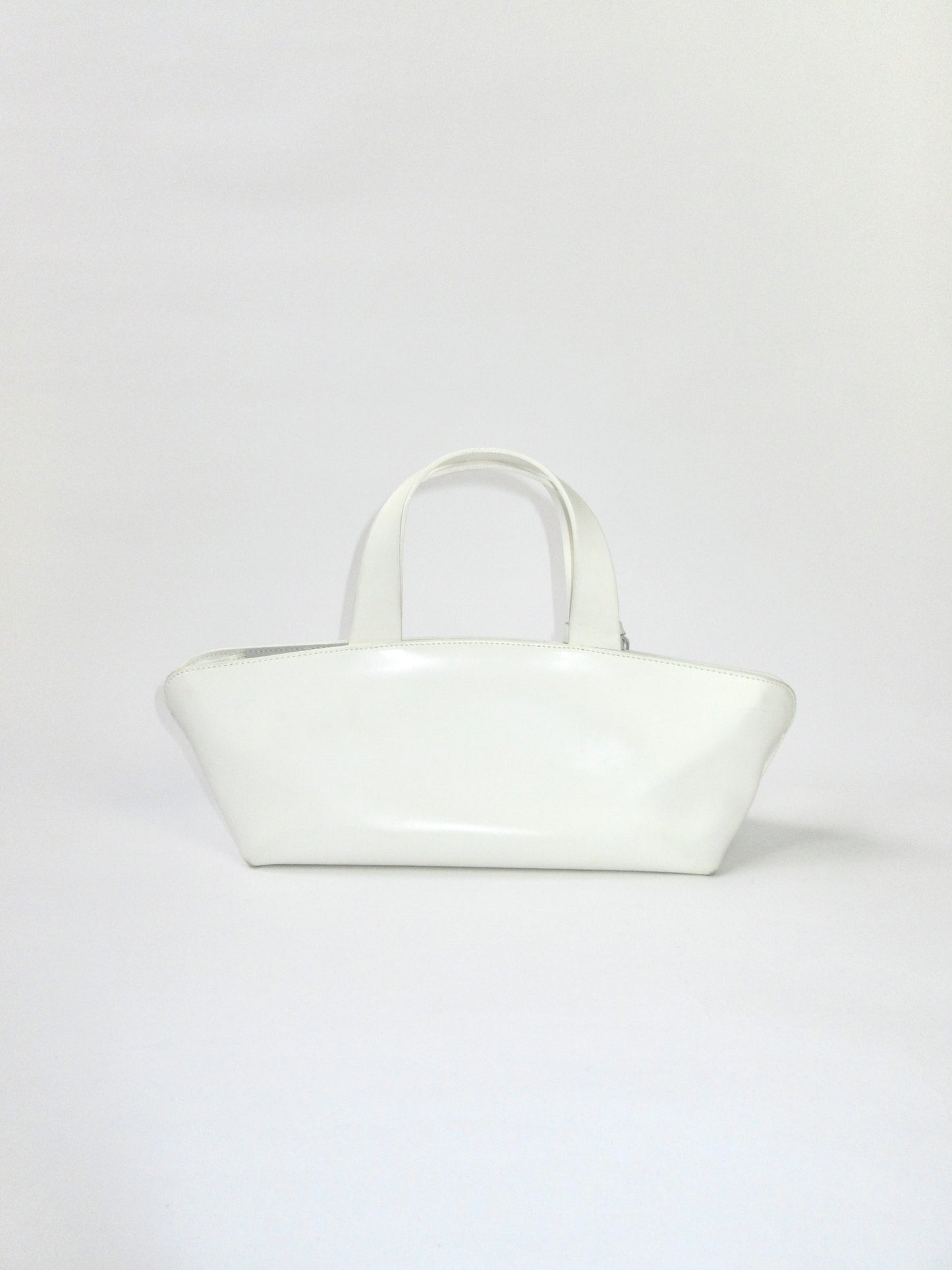 FURLA white leather handbag