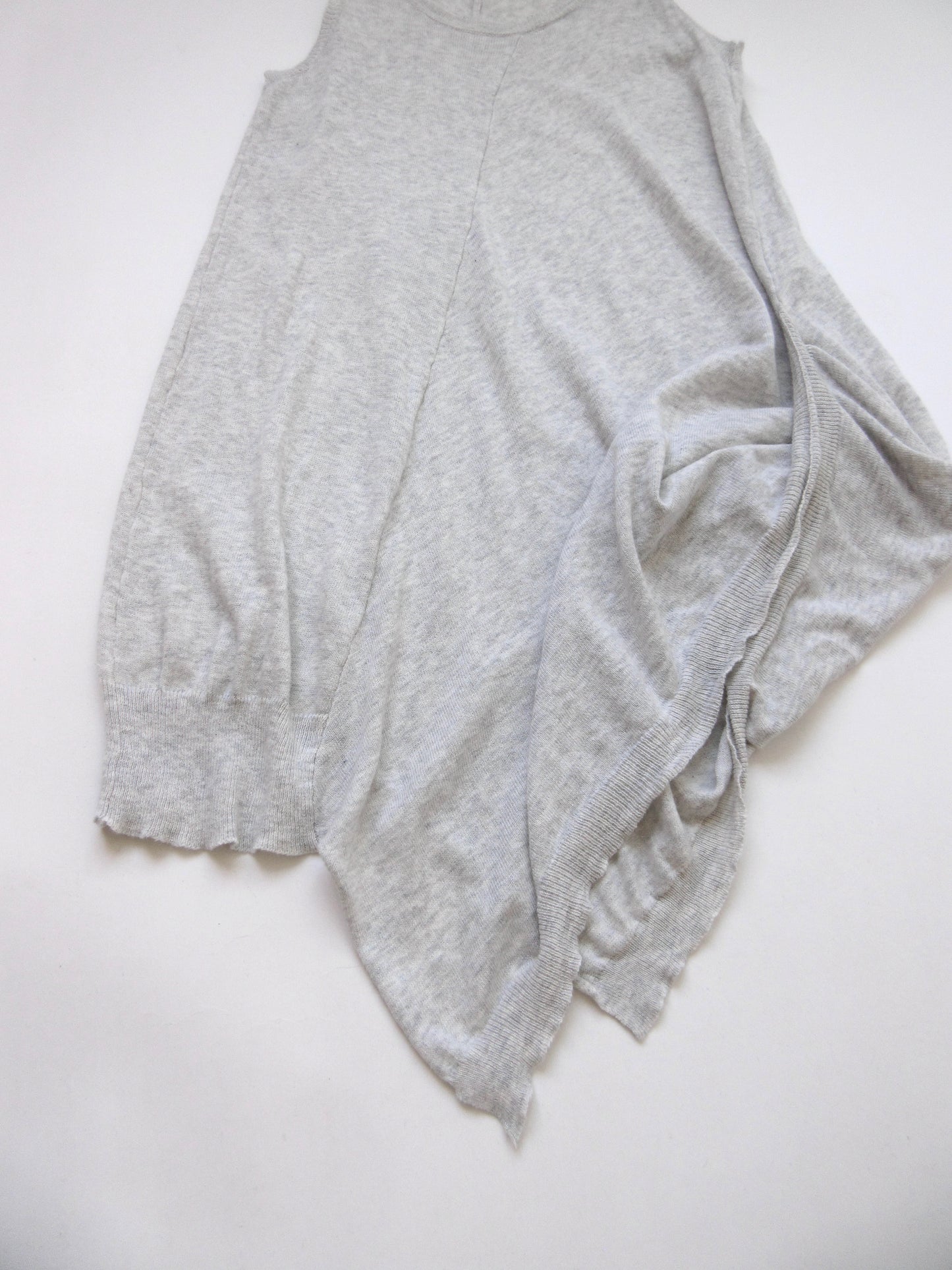 【used】asymmetry design cotton knit tunic