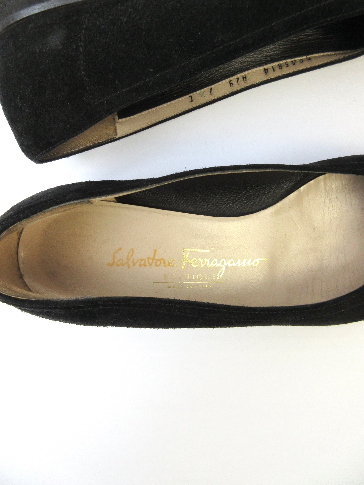 Salvatore Ferragamo suede flat shoes