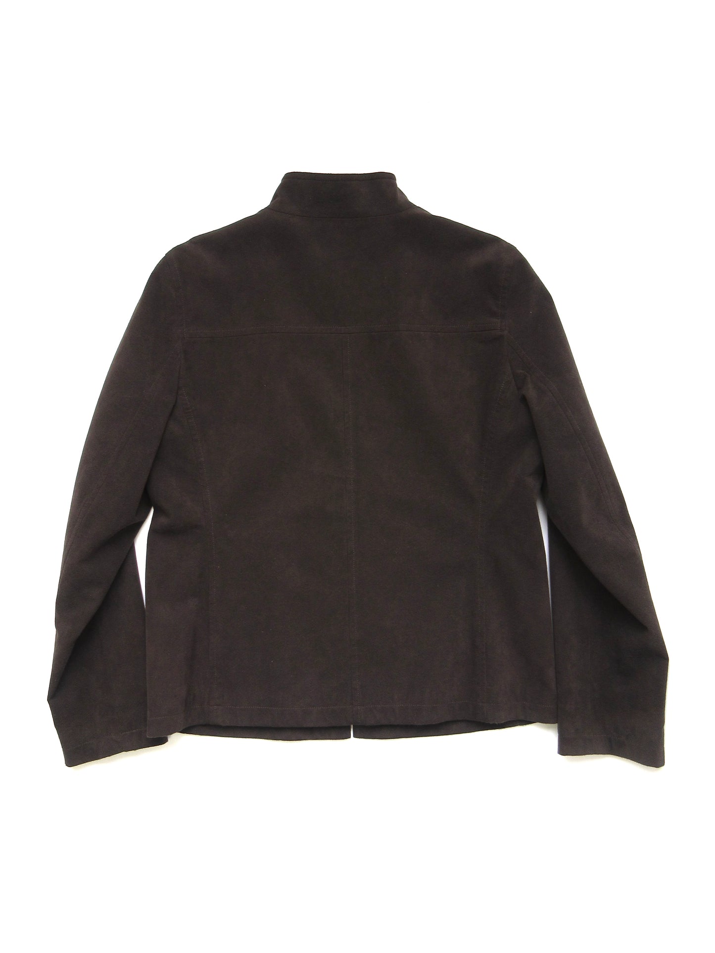 suede like minimal jacket