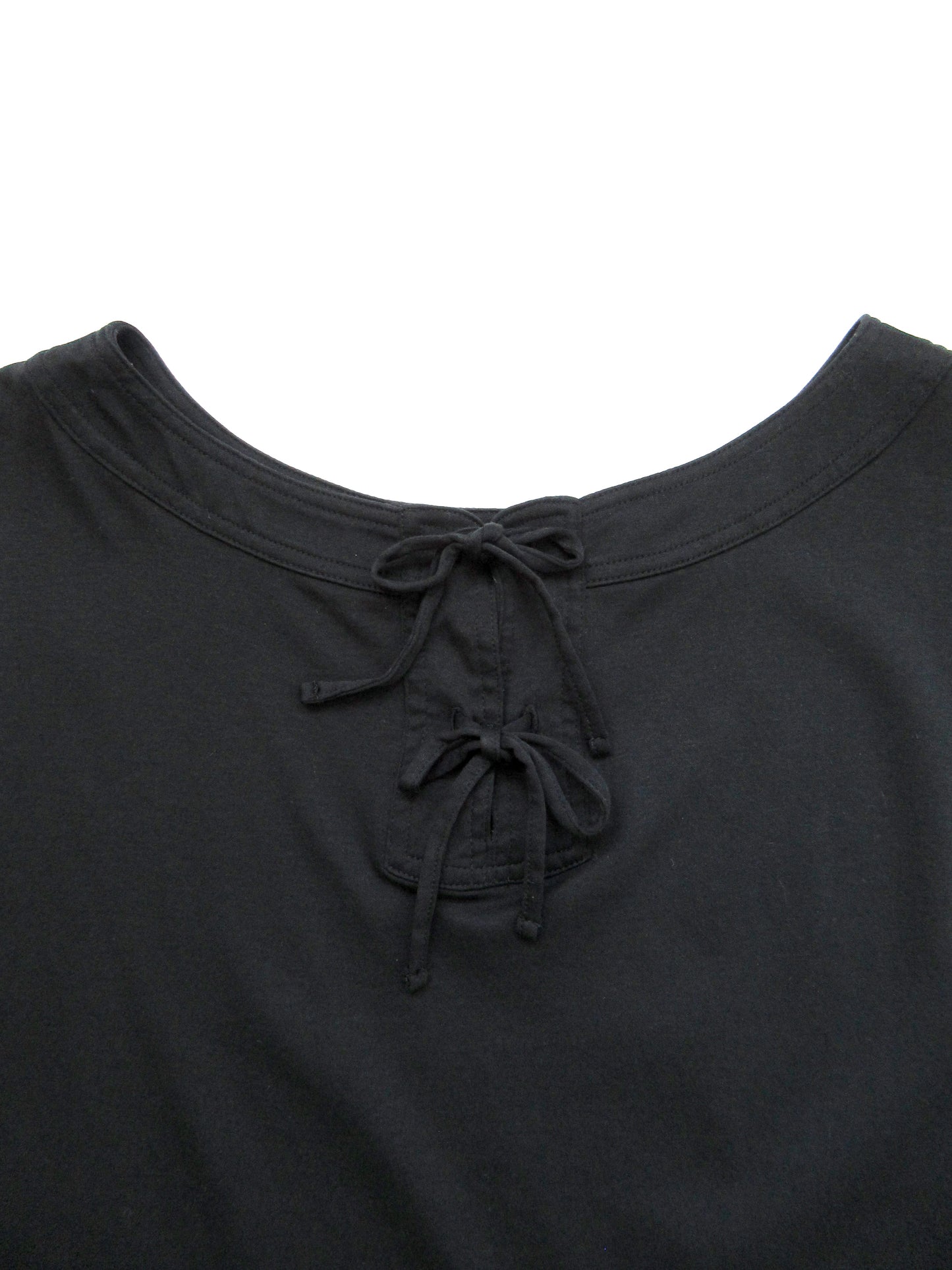 boat neck back ribbon top