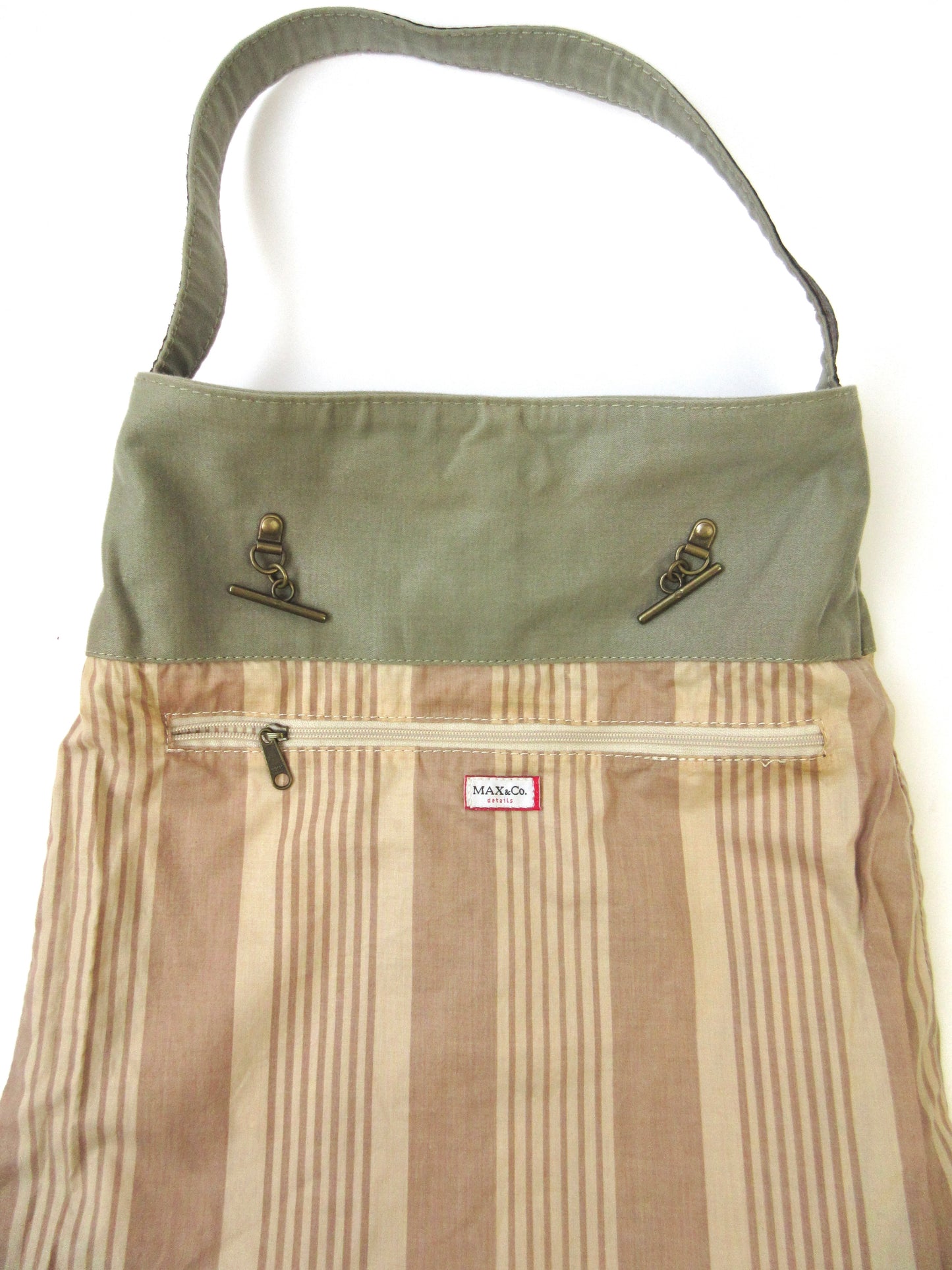 Max&Co. khaki tote bag
