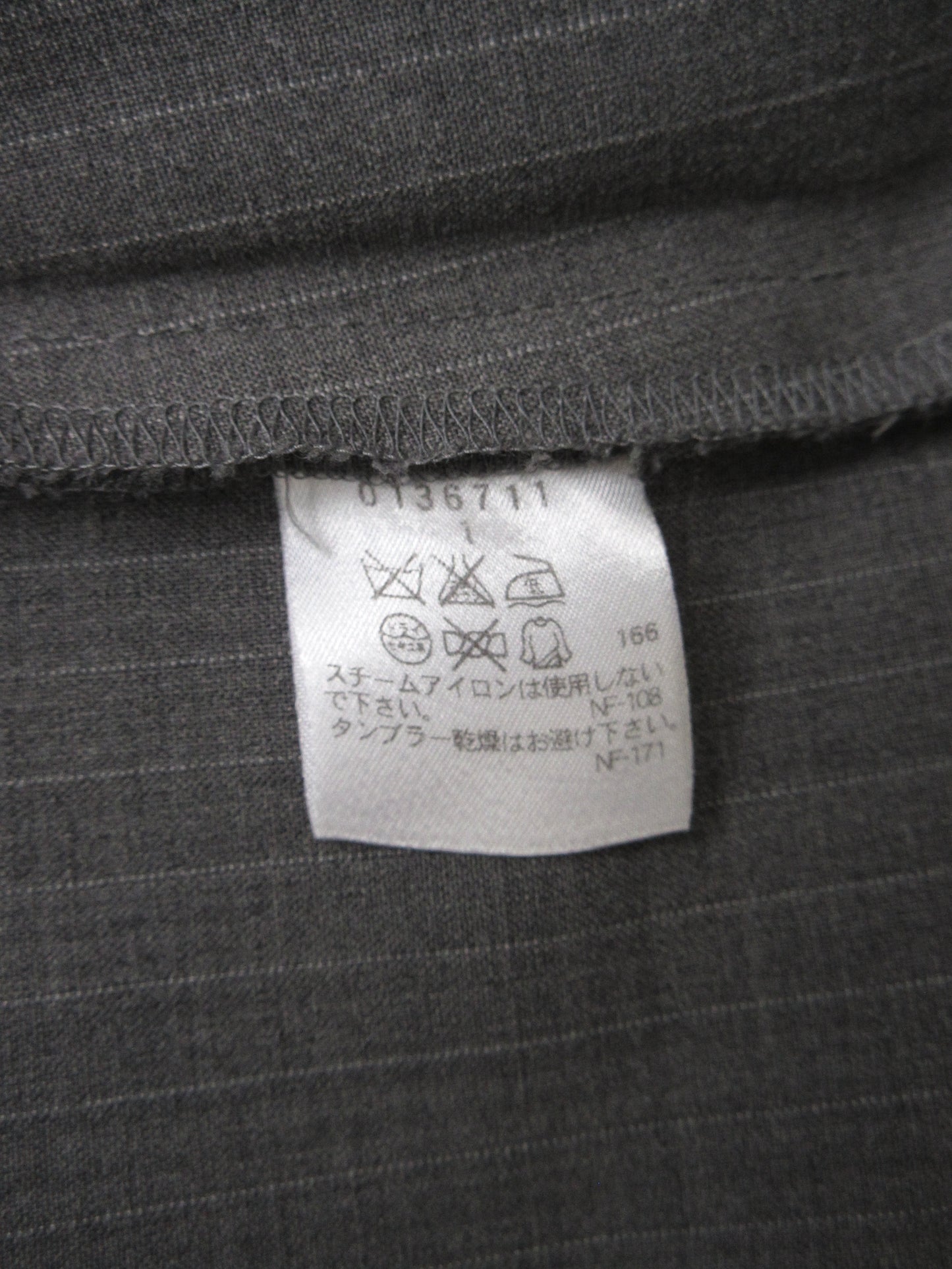 gray stripe slacks