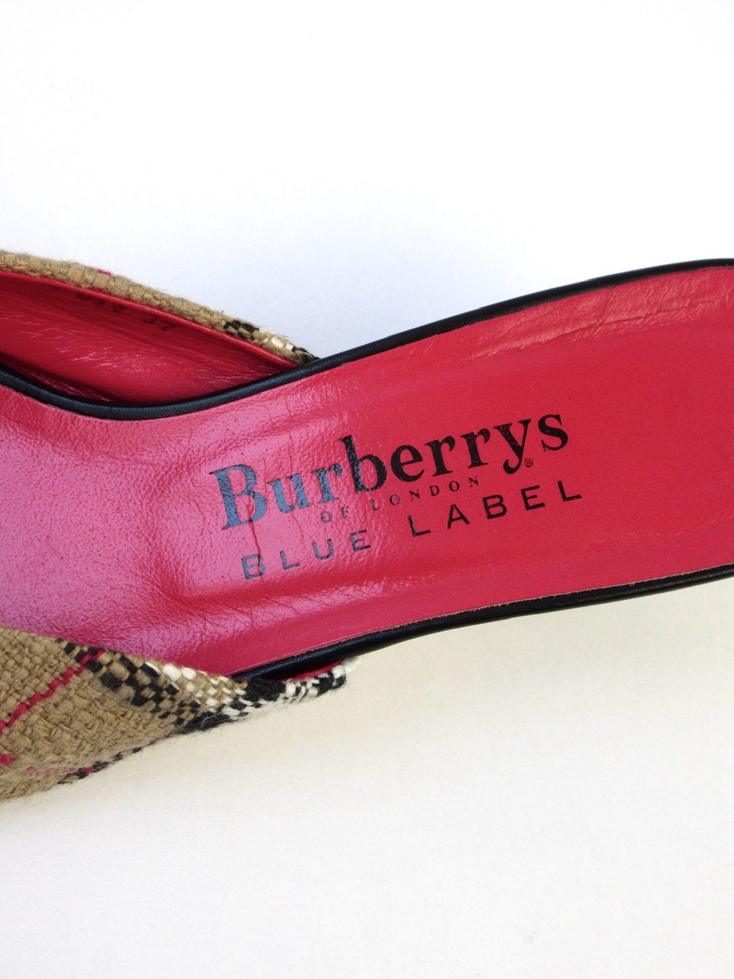 Burberrys plaid mule