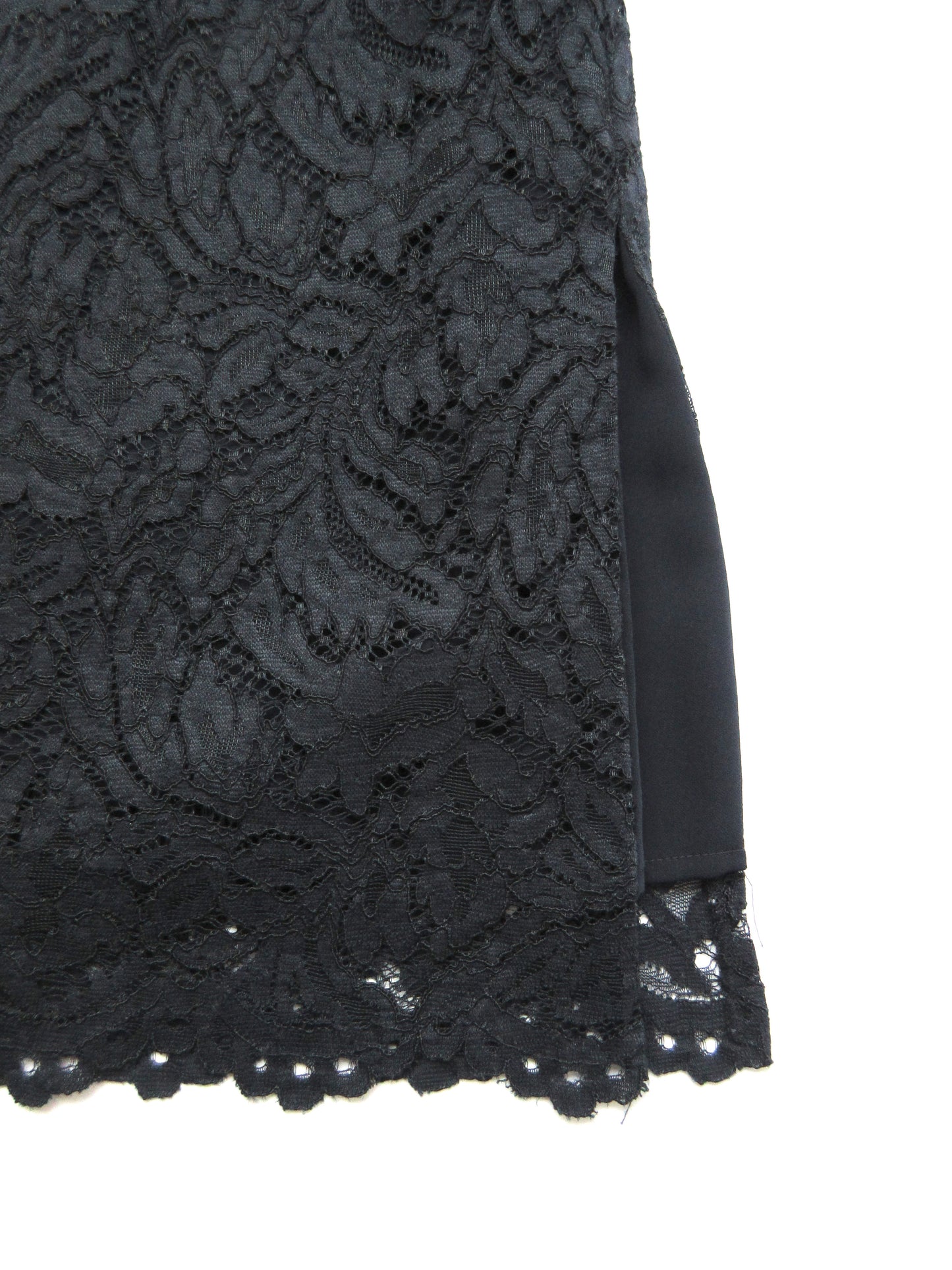 navy lace skirt