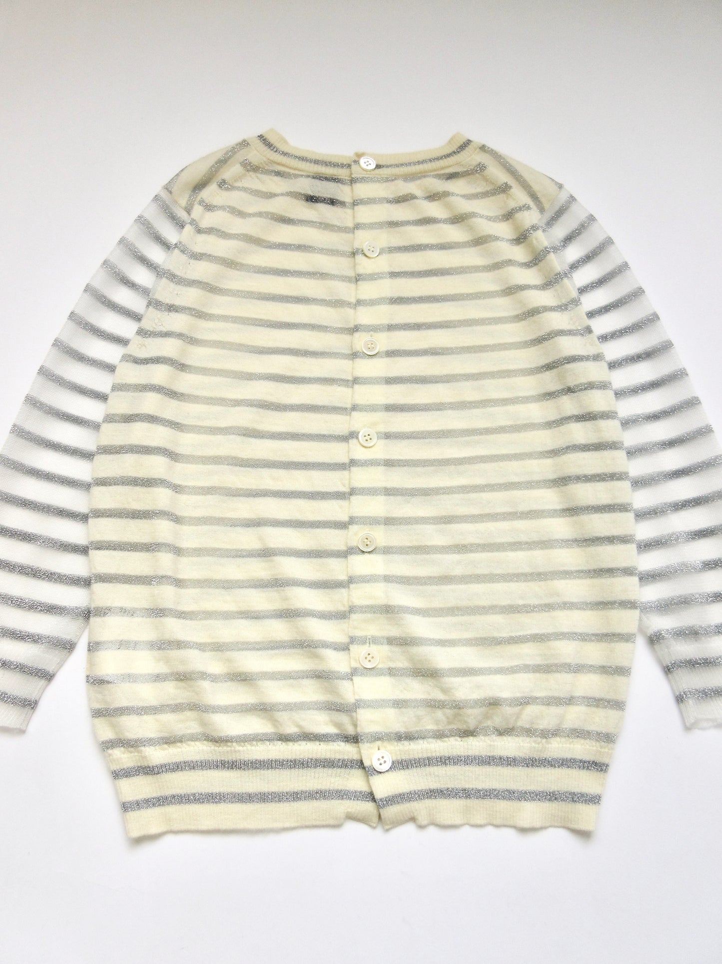 tricot Comme des Garçons sheer glitter top