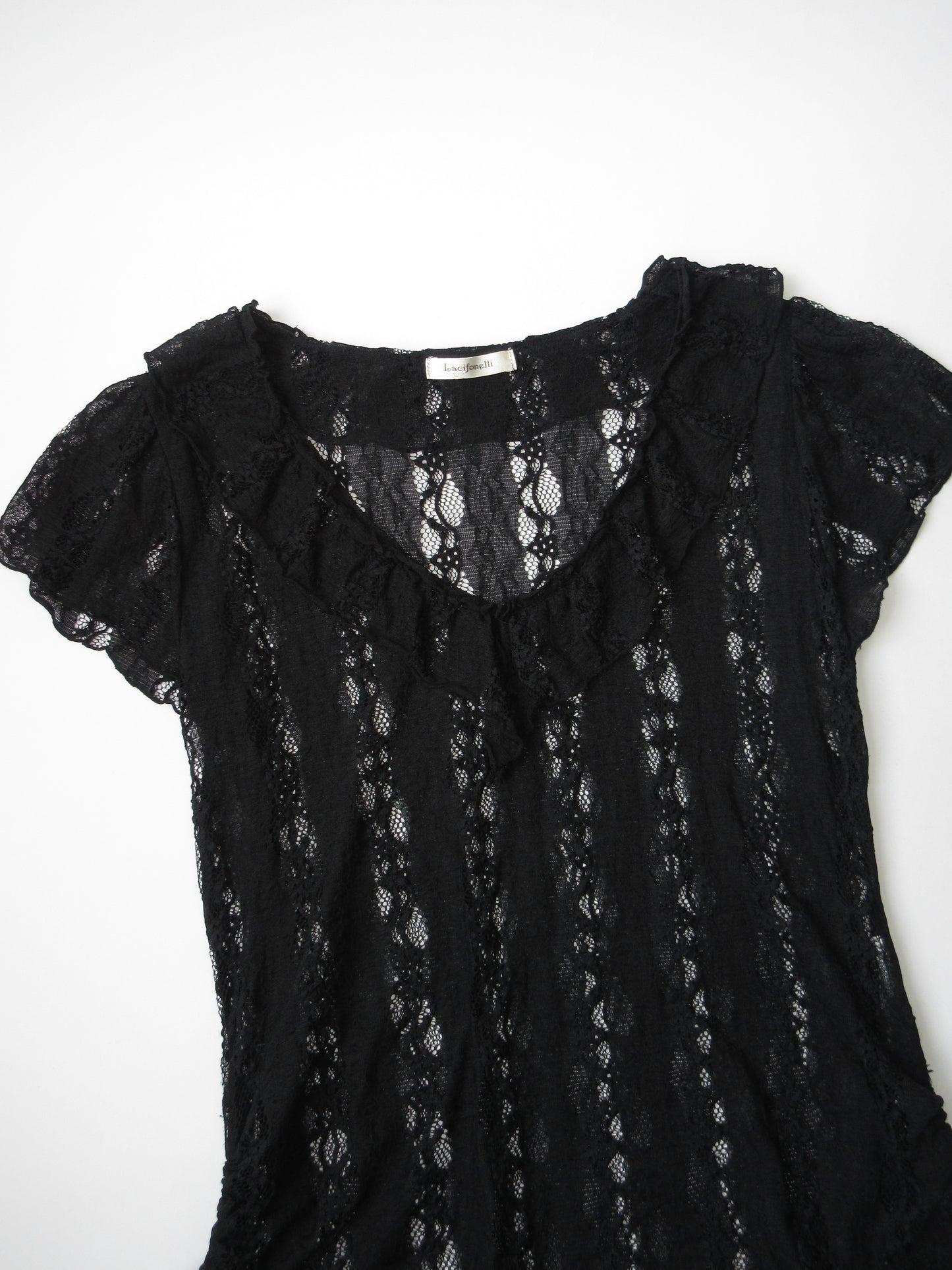 black lace top