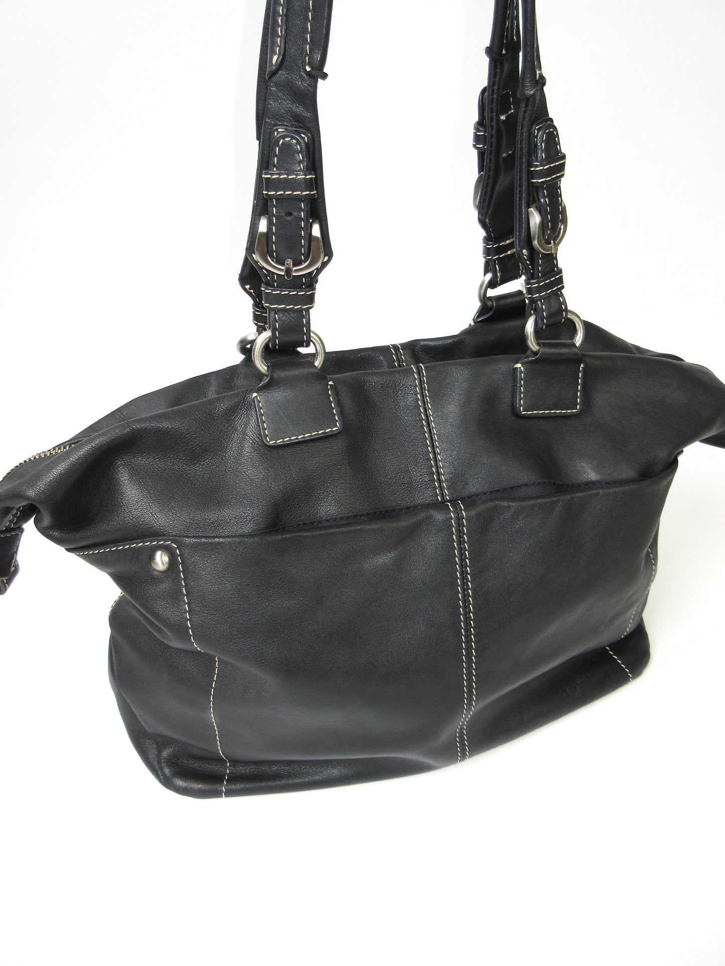 agnes b. leather tote bag