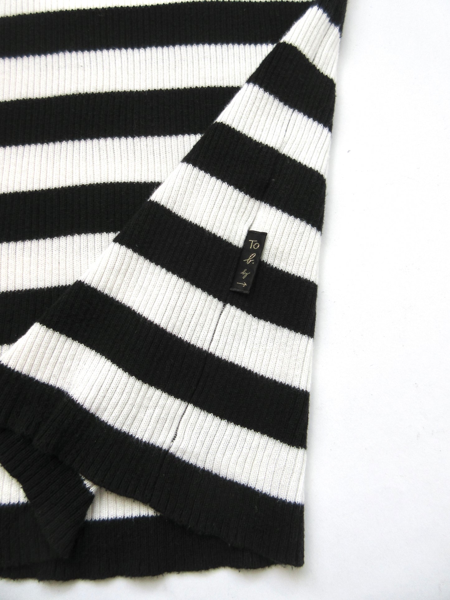 agnes b. border turtleneck cotton knit