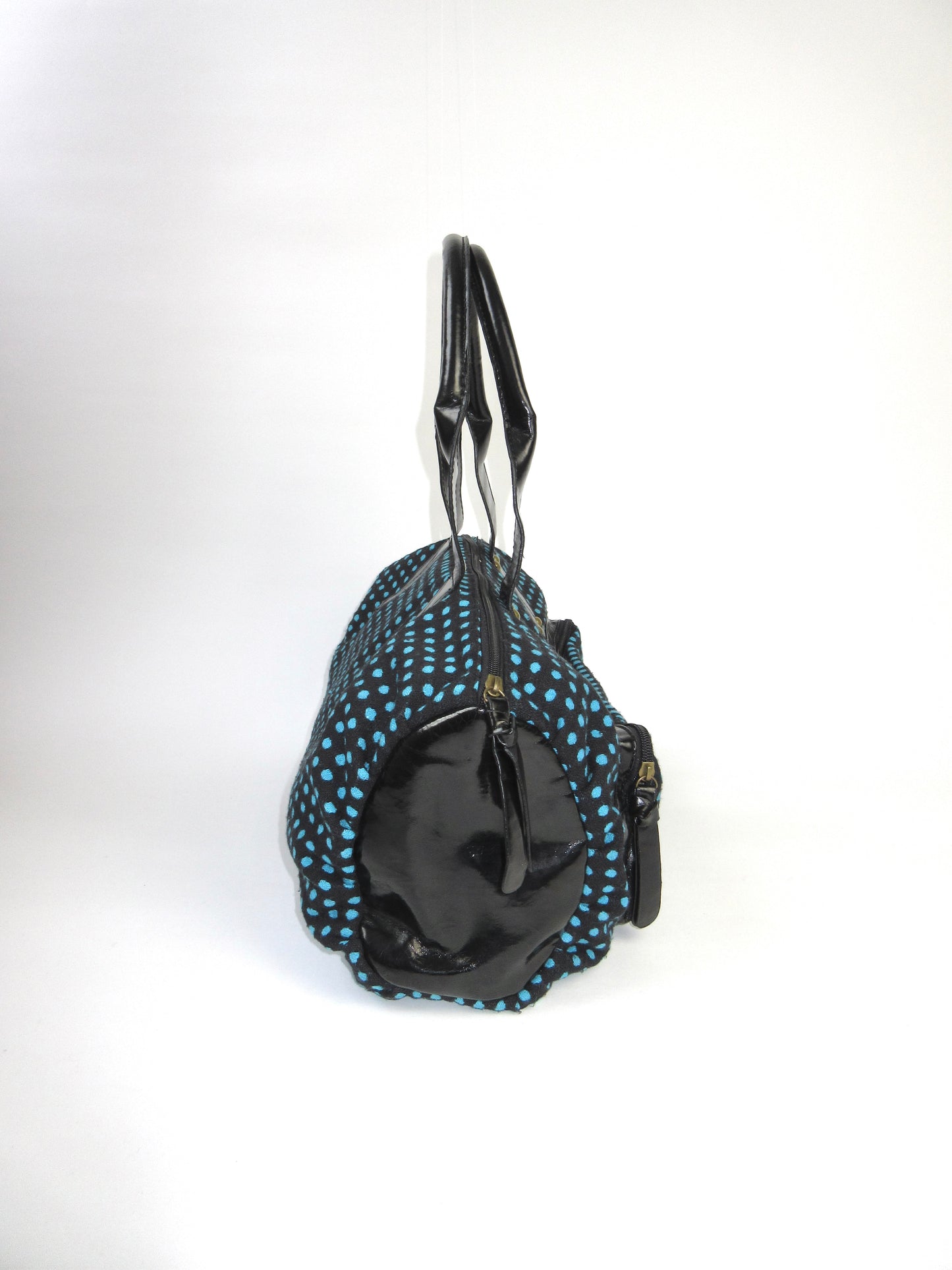 polka dots boston bag