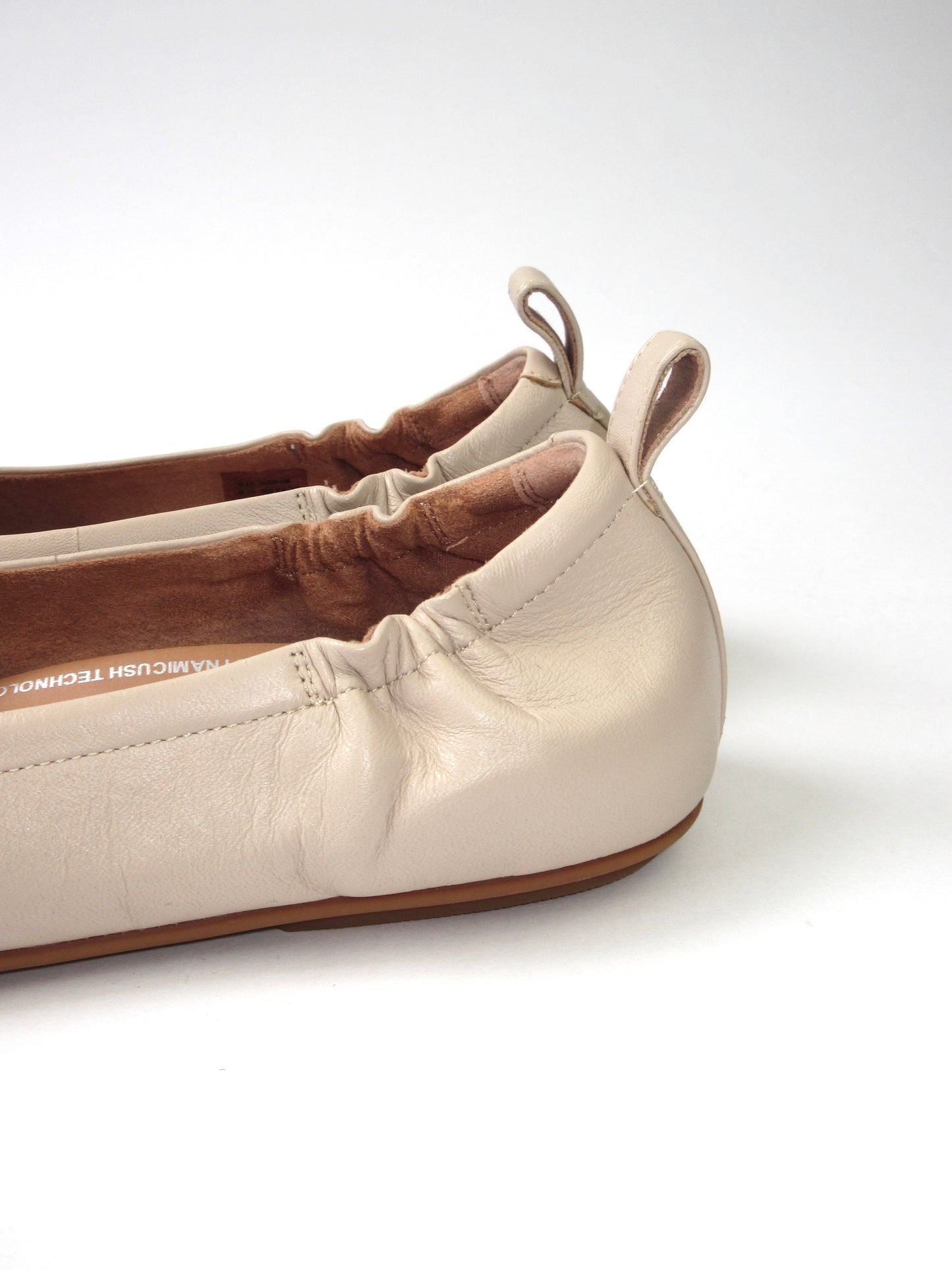 beige color flat shoes