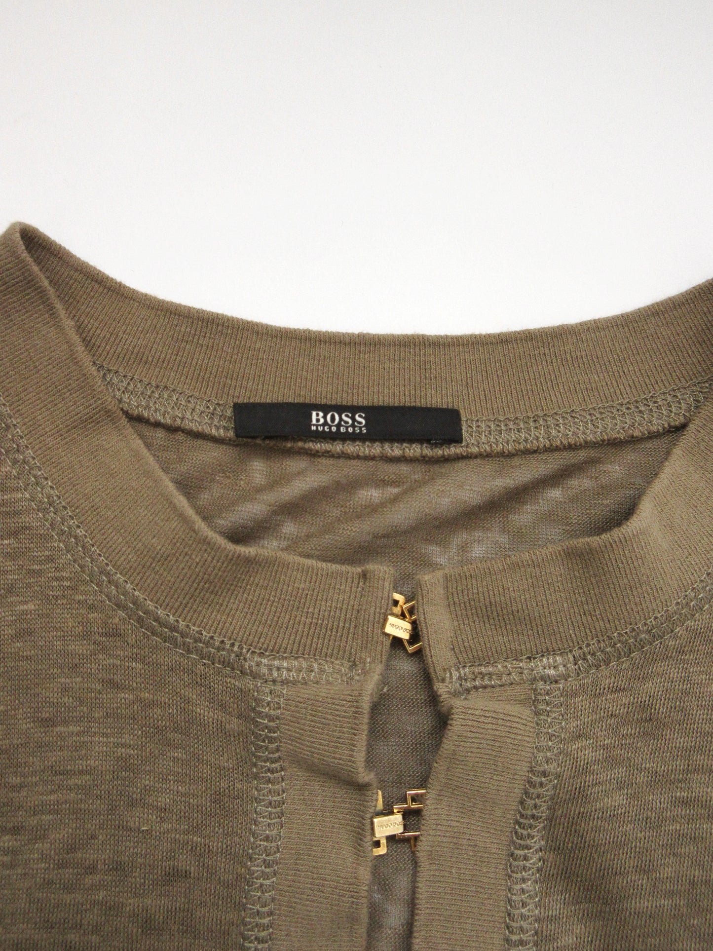 HUGO BOSS khaki detailed top