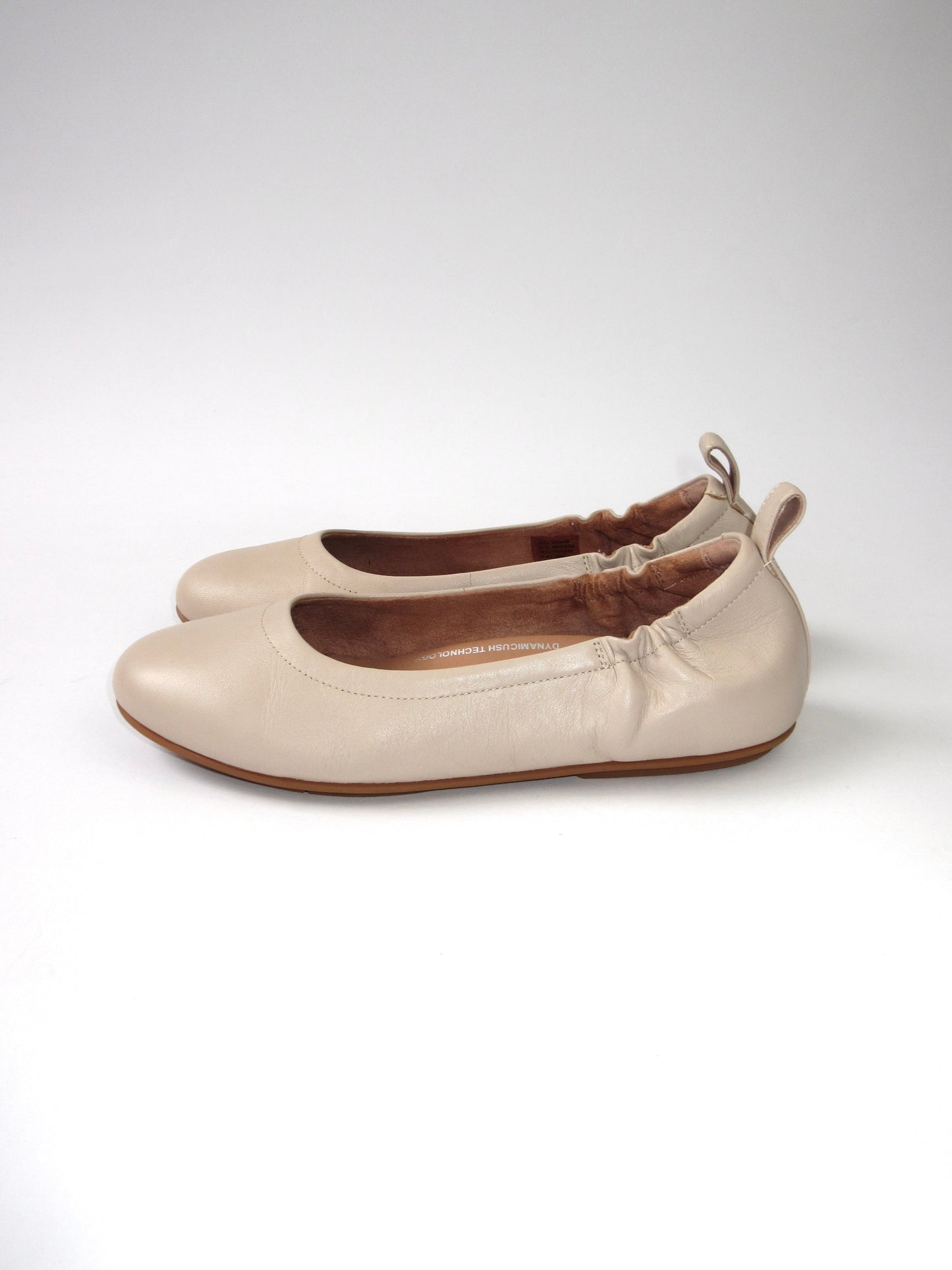 beige color flat shoes