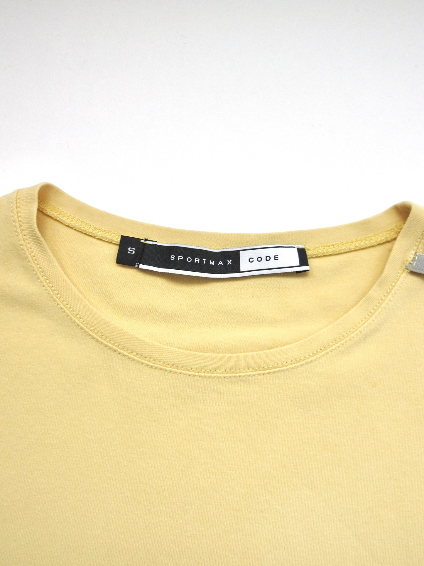 SPORTMAX yellow minimal t-shirt