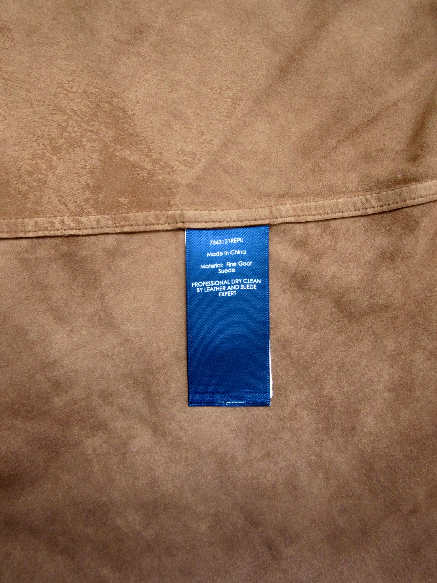 RALPH LAUREN goat suede blouse