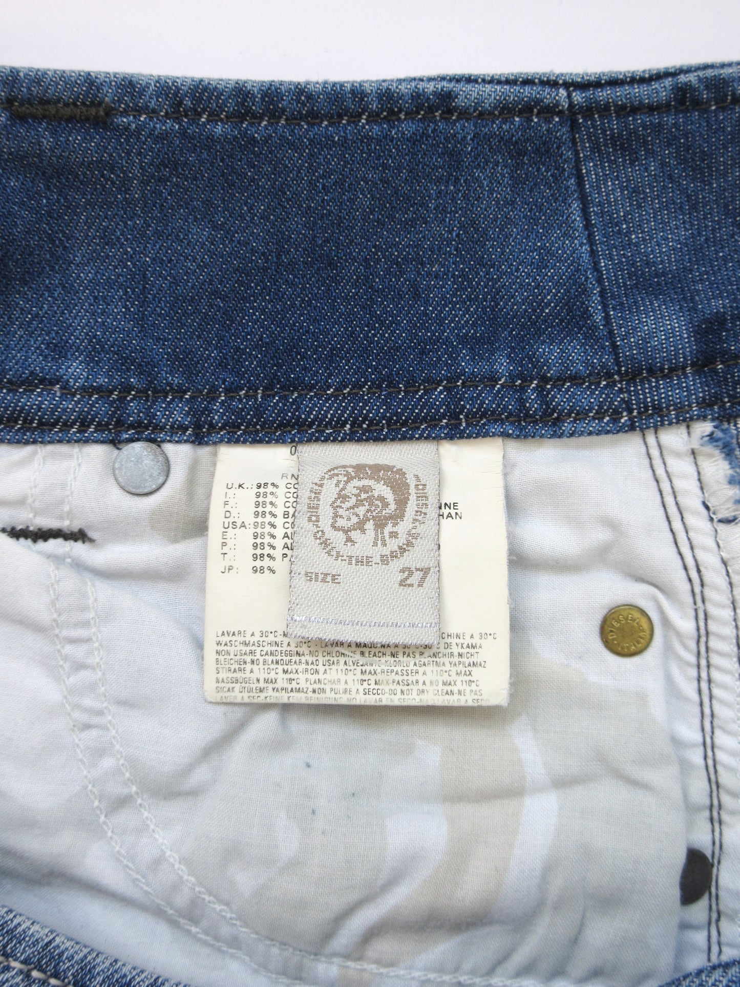 DIESEL blue denim pants