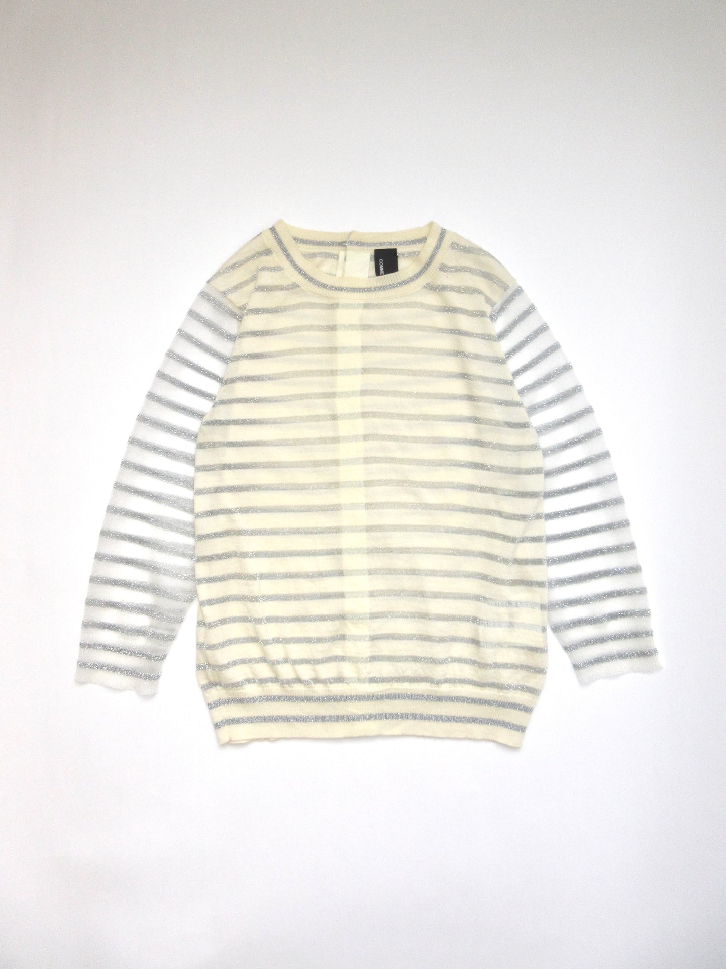 tricot Comme des Garçons sheer glitter top