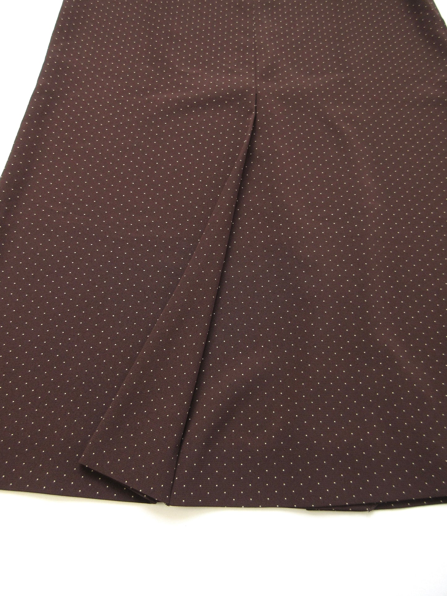 agnes b. polka dots brown skirt