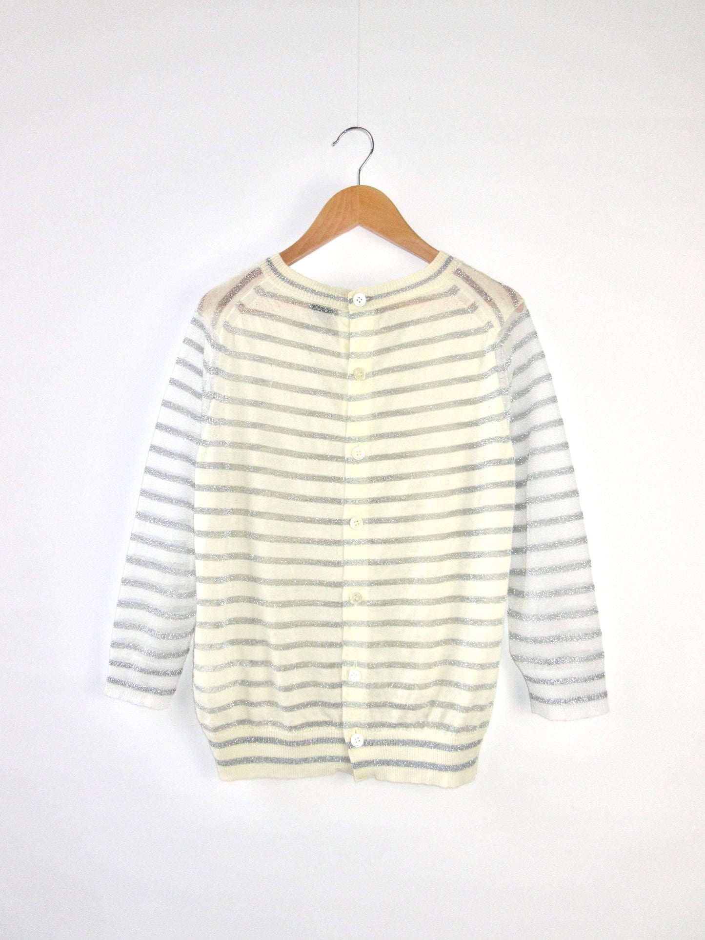 tricot Comme des Garçons sheer glitter top
