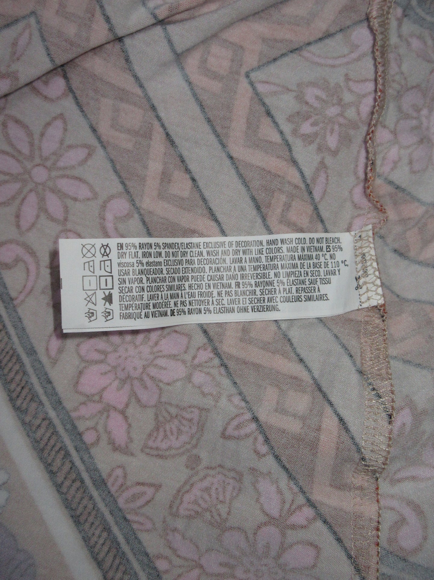 【used】ethnic textile long dress