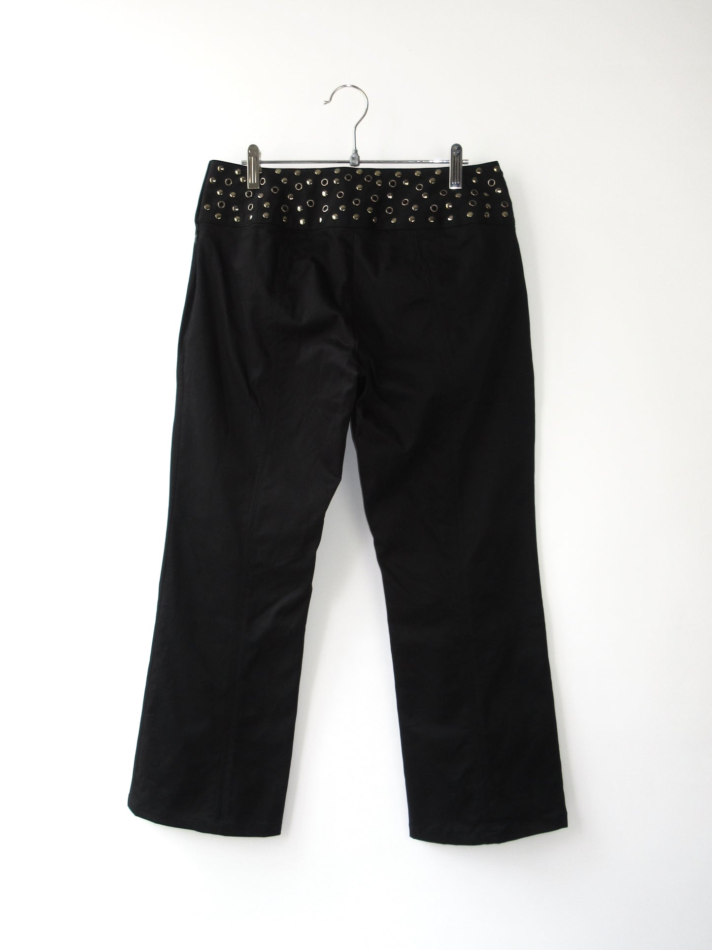 studs belt design capri pants