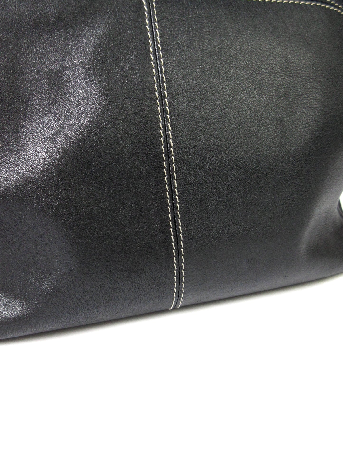agnes b. leather tote bag