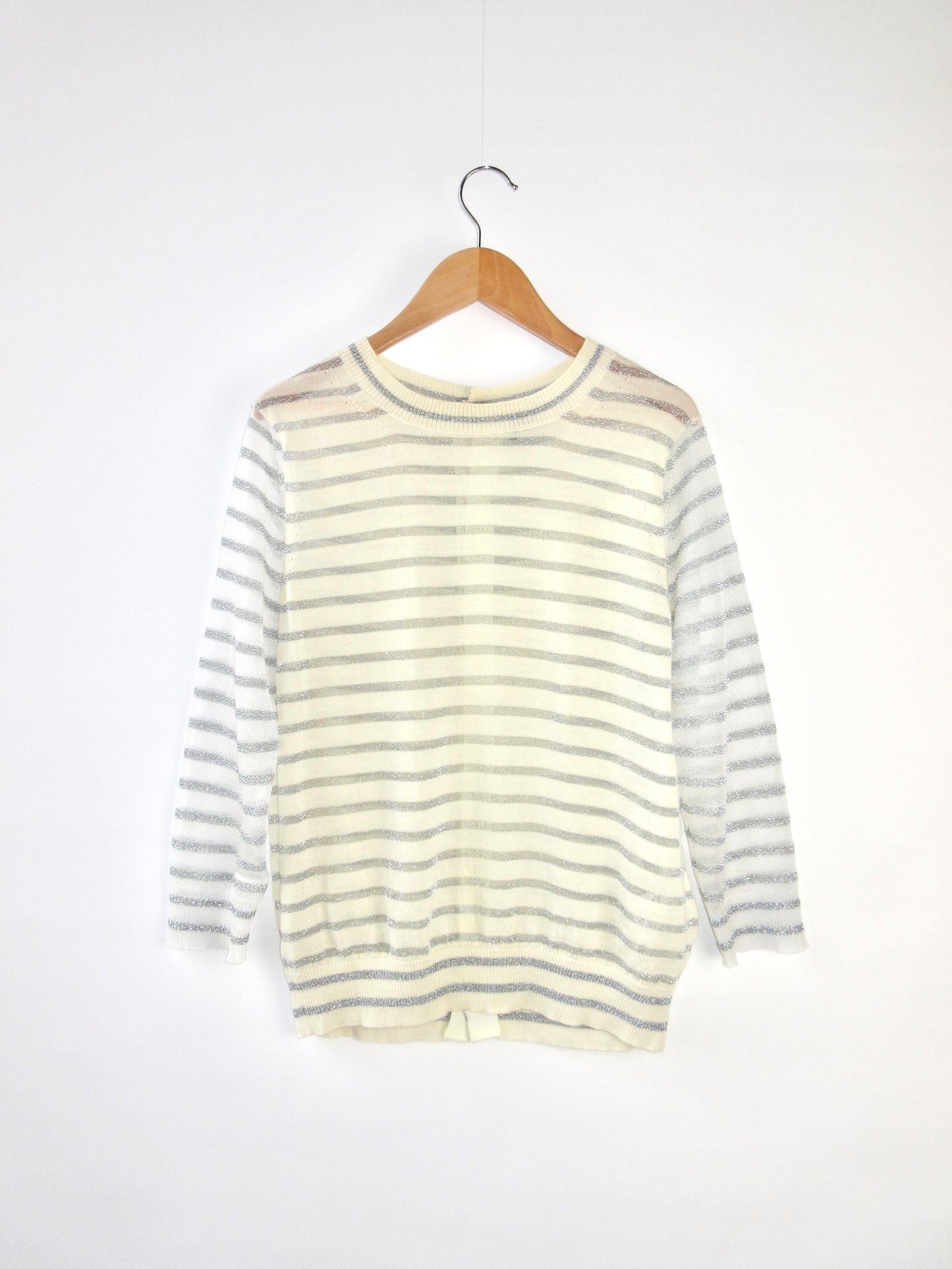 tricot Comme des Garçons sheer glitter top
