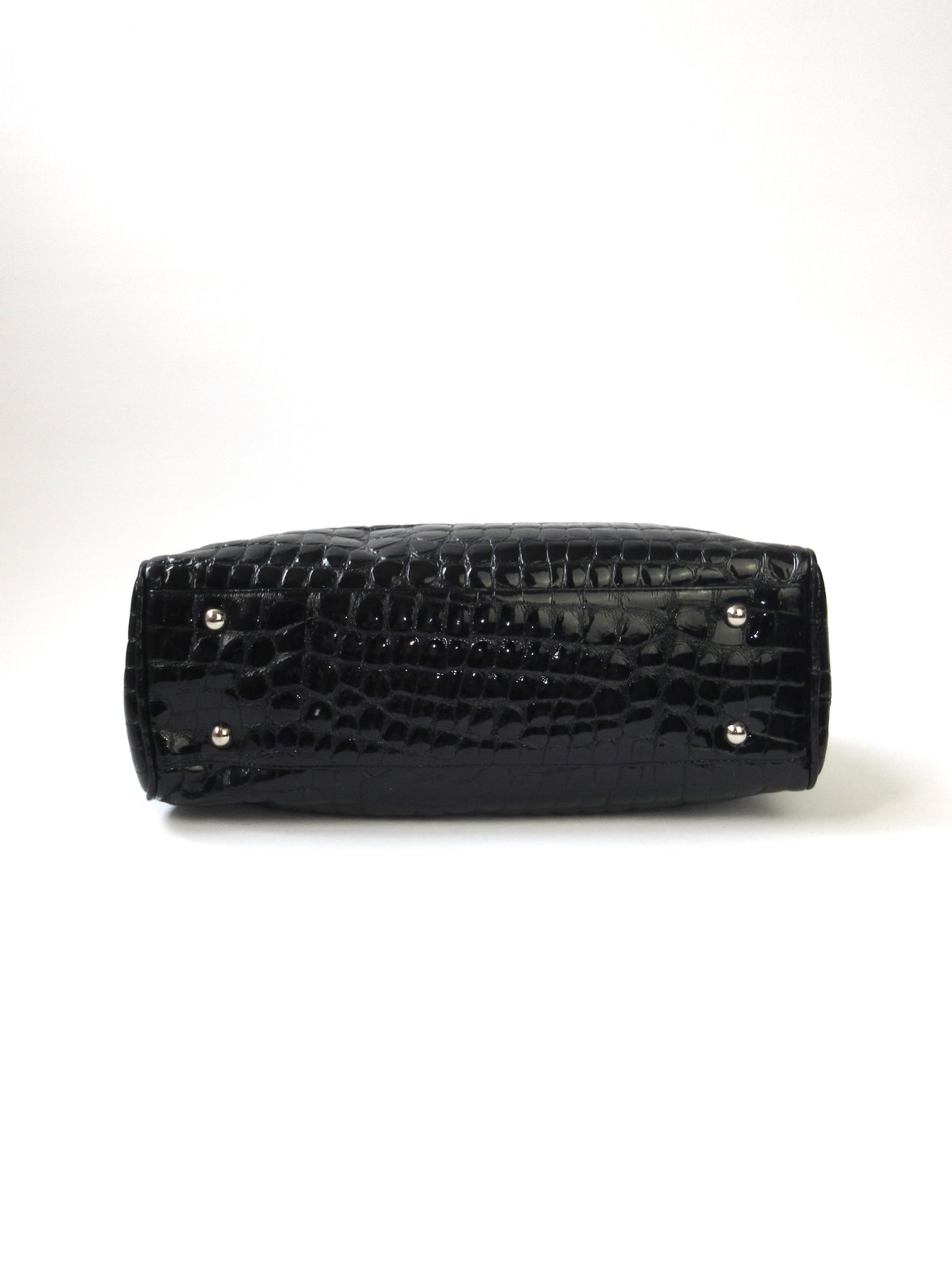 embossed enamel sholder bag