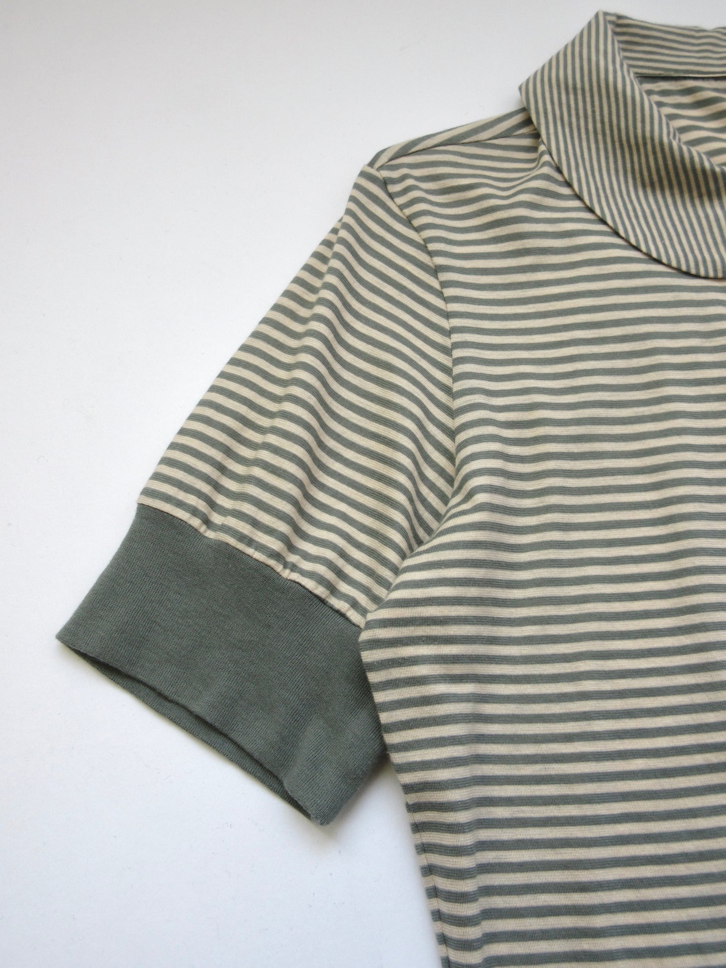 HUGO BOSS stripe round collar polo shirt