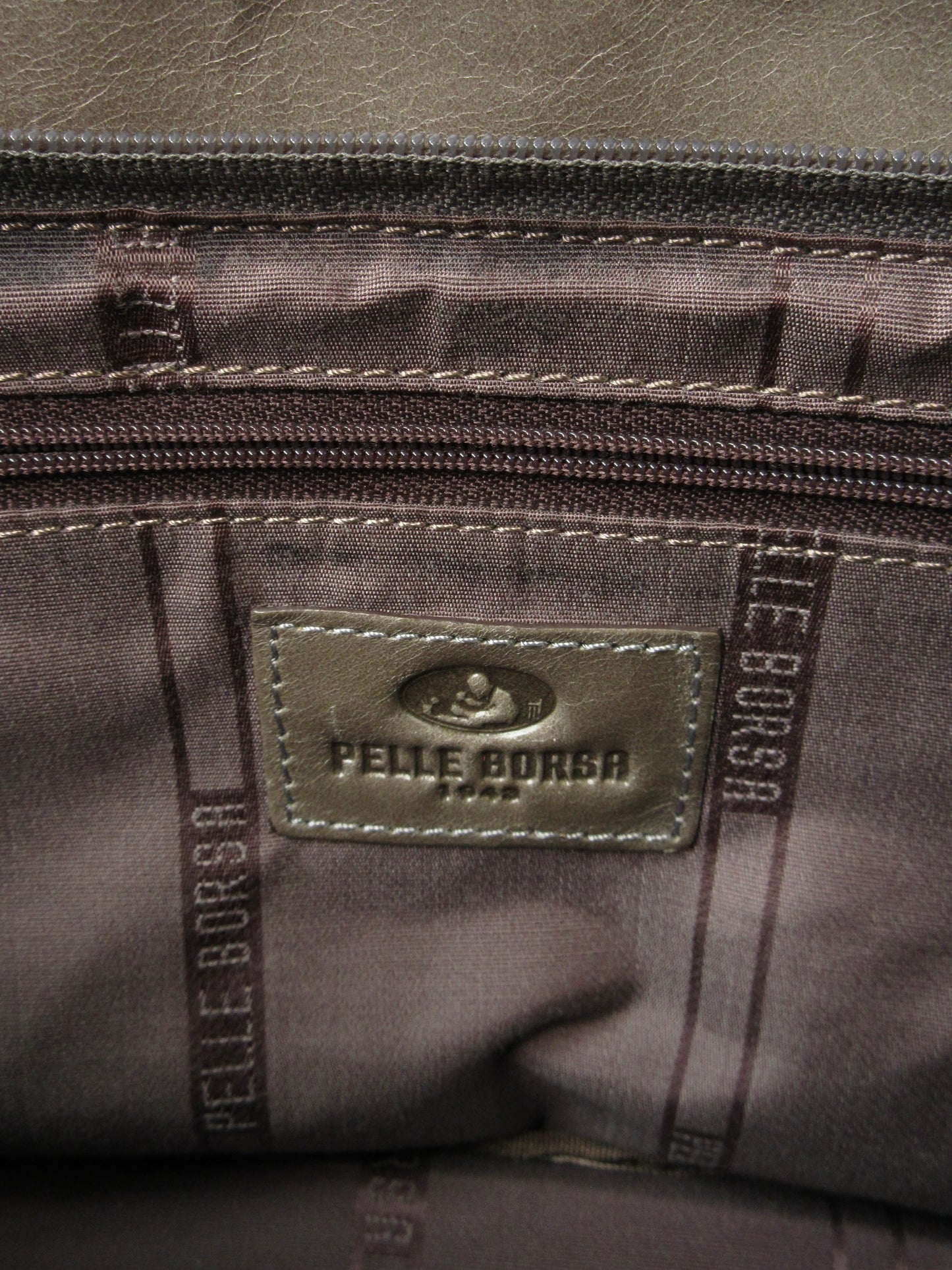 antique khaki shoulder bag