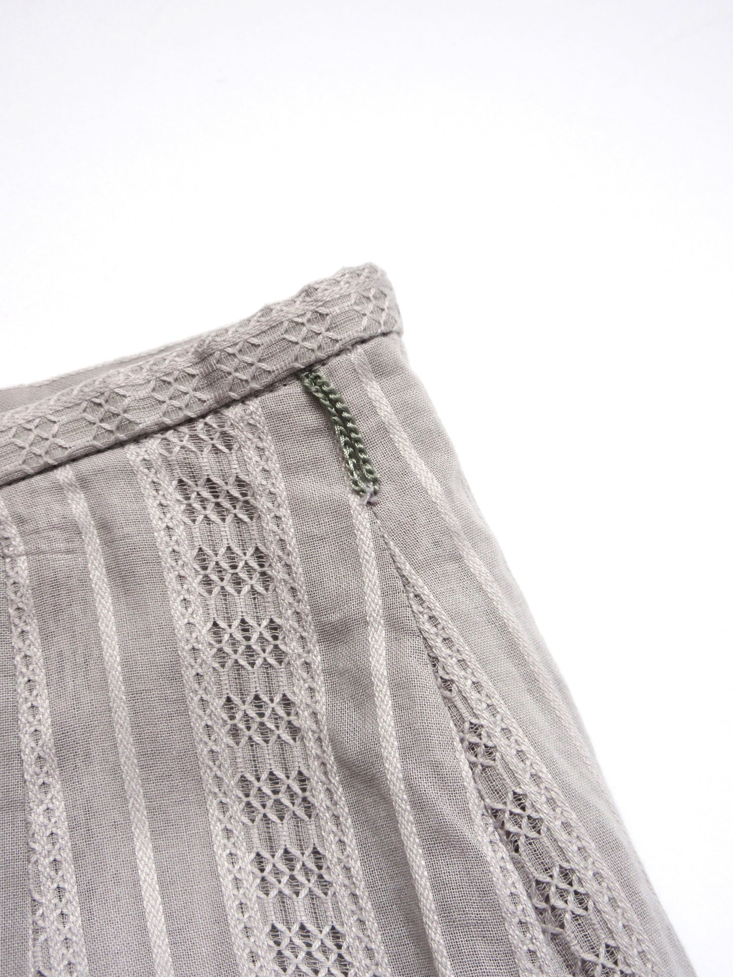mauve lace flare skirt