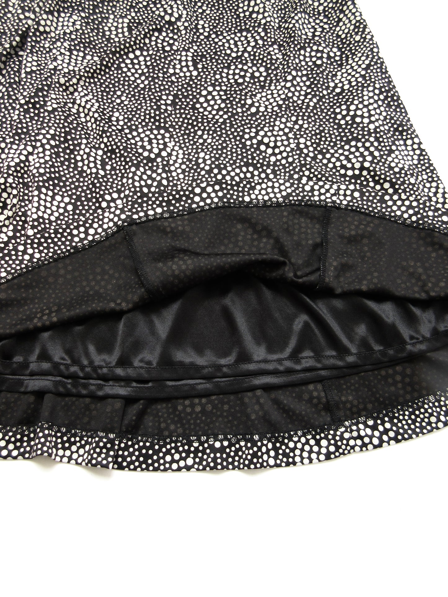 dots monotone flare skirt