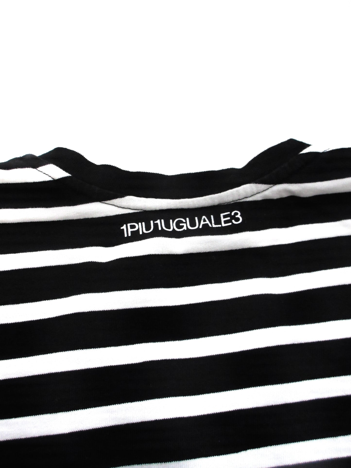 panel stripe vneck t-shirt