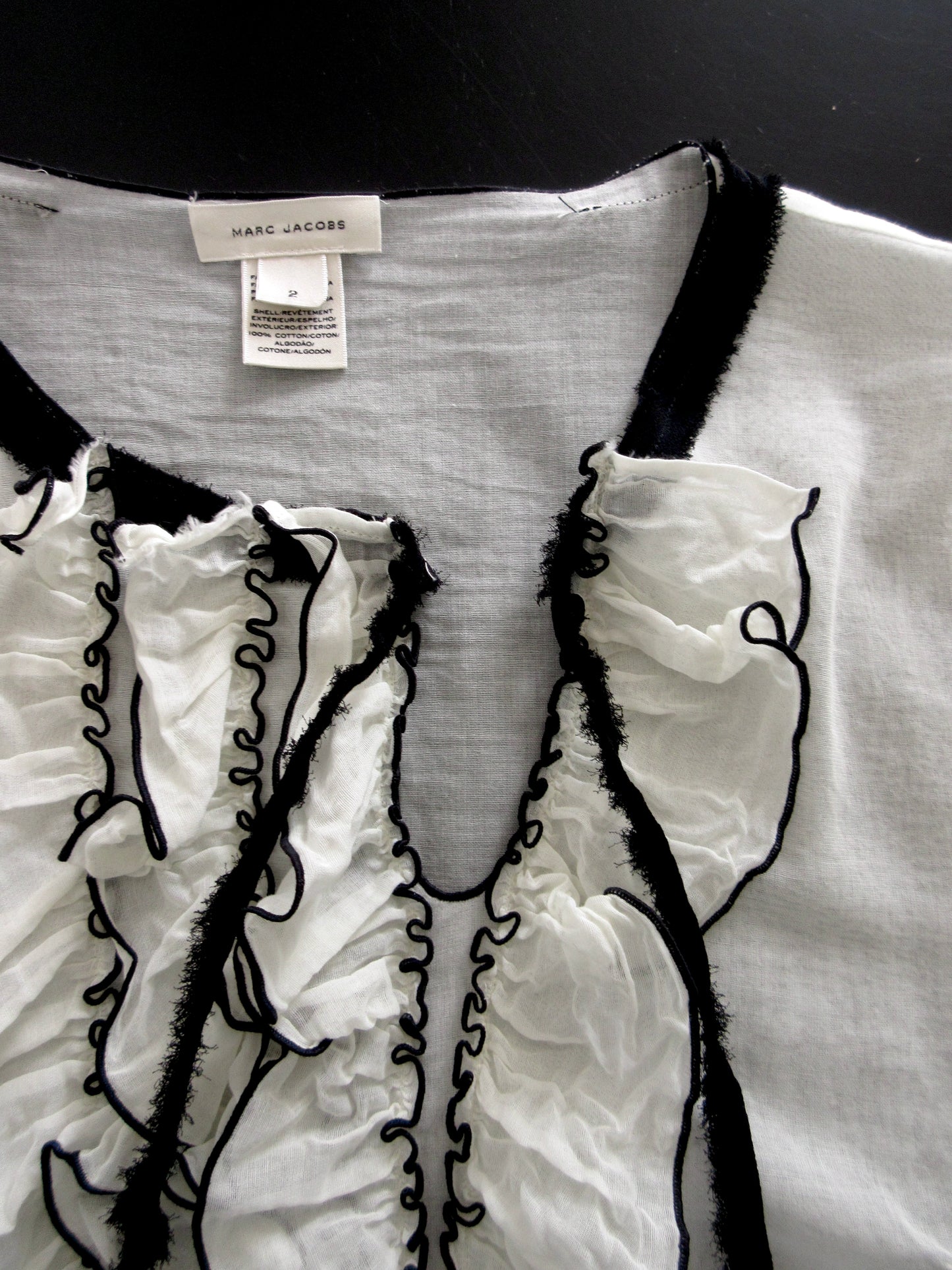 MARC JACOBS ruffle blouse
